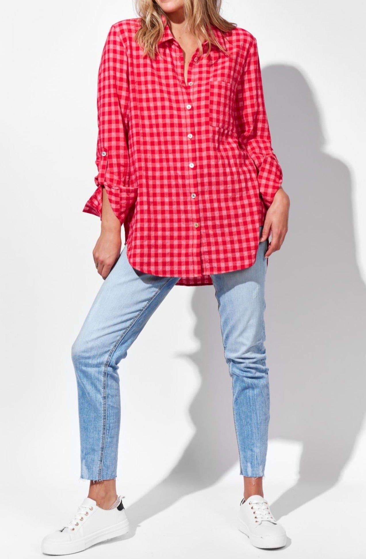 Oslo Shirt - Poppy - The Haven Co