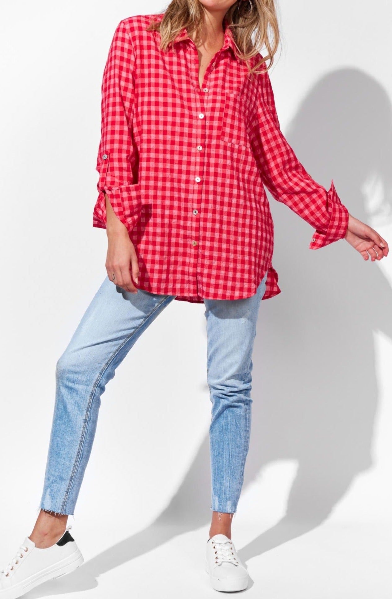 Oslo Shirt - Poppy - The Haven Co