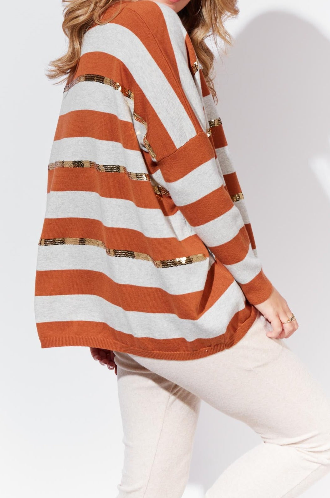 St Moritz Jumper - Maple Stripe - The Haven Co