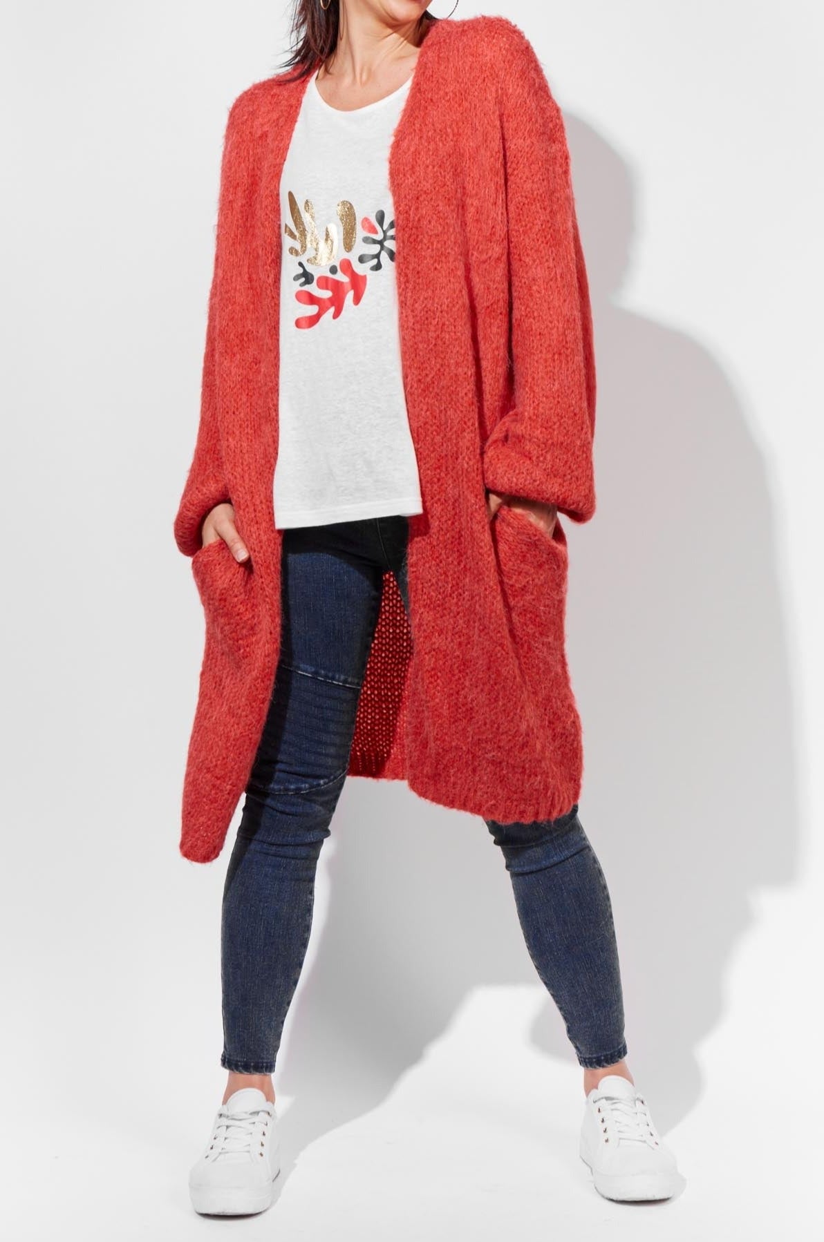 Vannes Cardigan - Poppy - The Haven Co