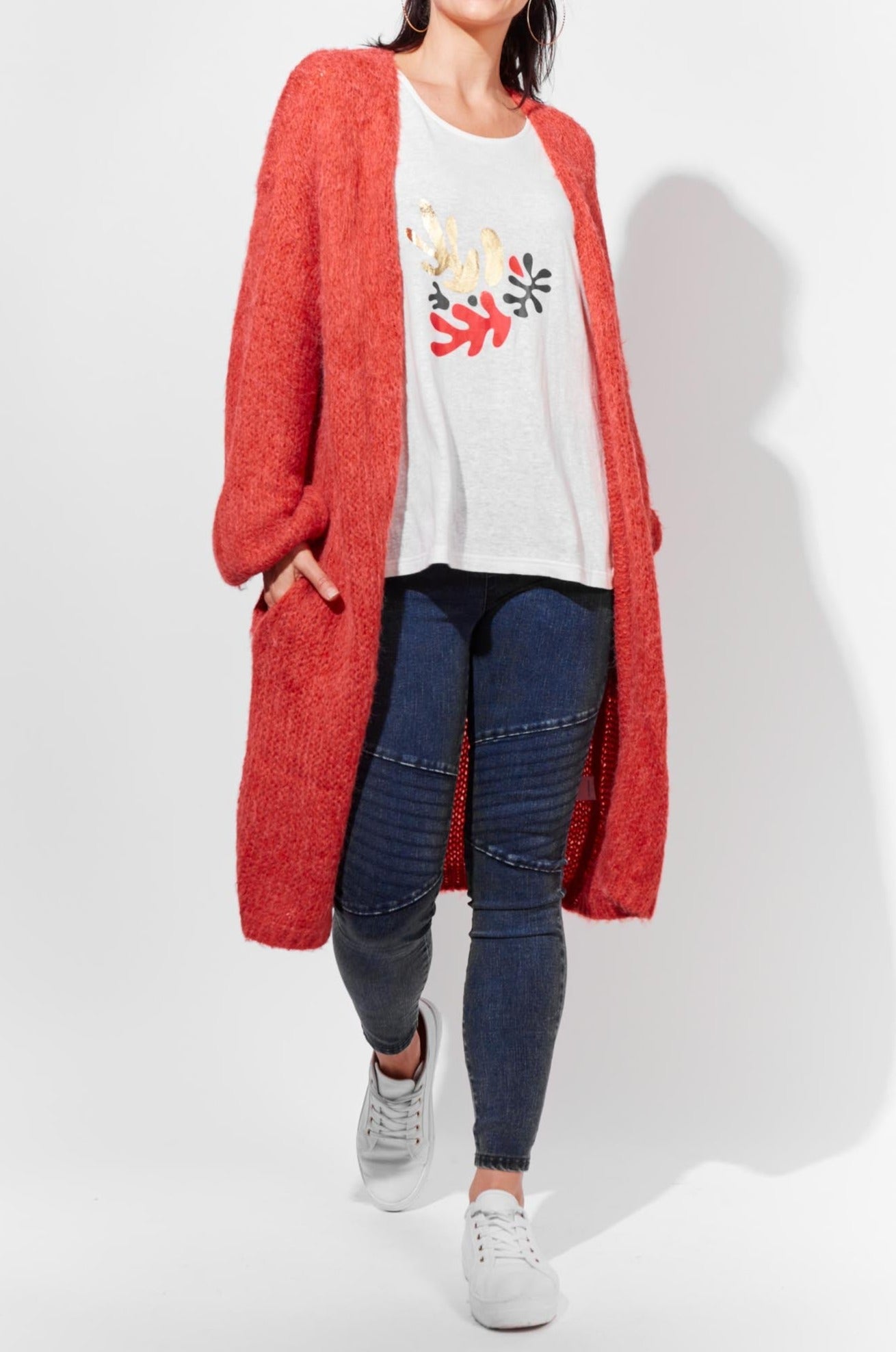 Vannes Cardigan - Poppy - The Haven Co