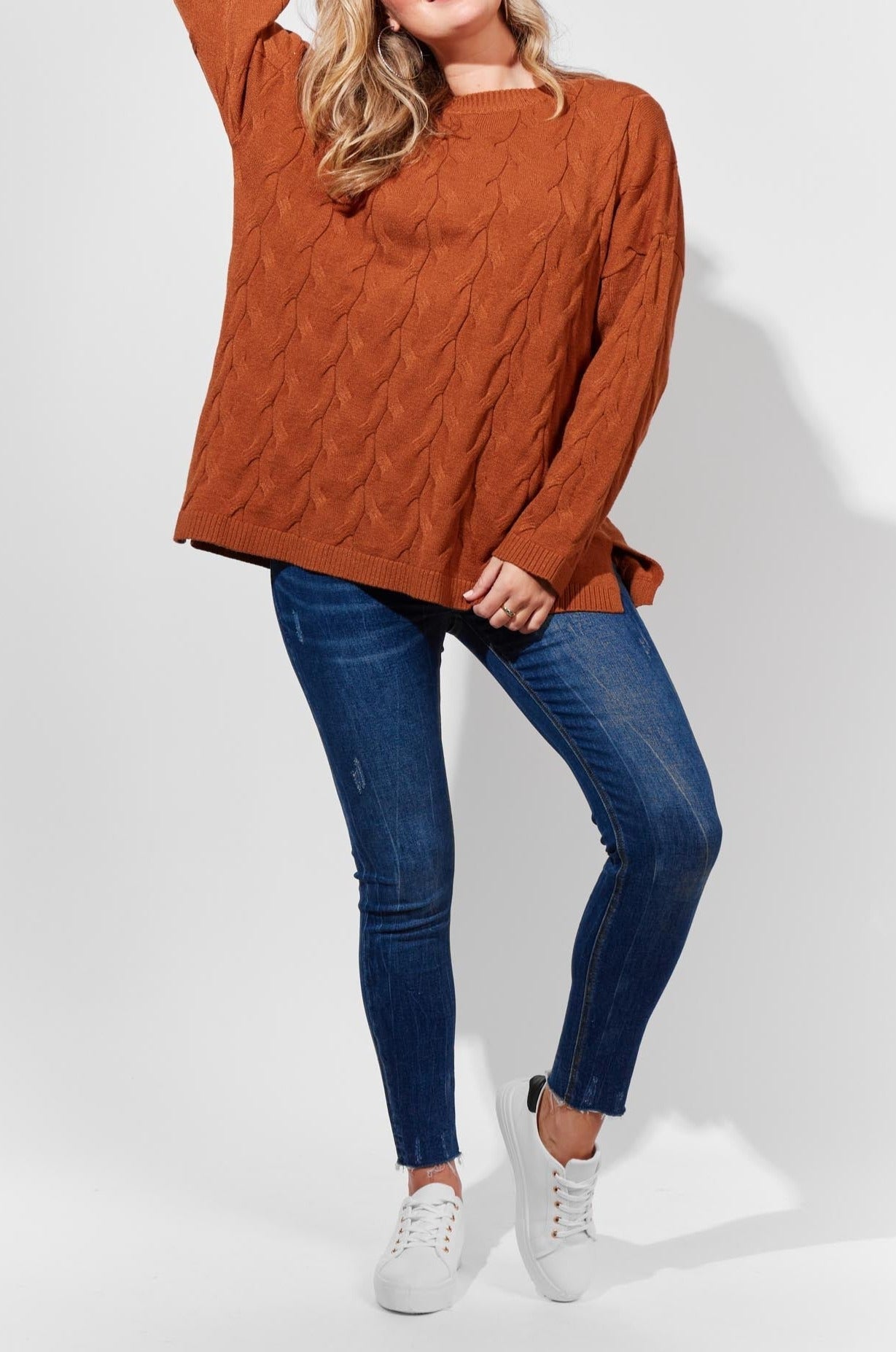 Tivoli Cable Knit - Maple - The Haven Co