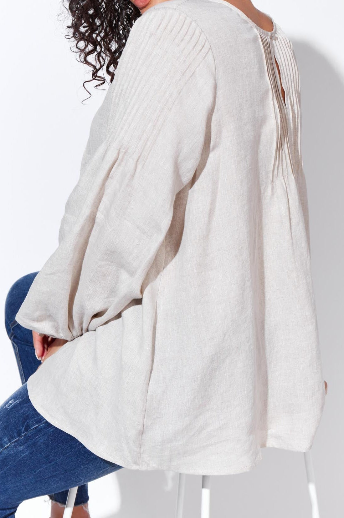 Nagano Blouse - Buff - The Haven Co