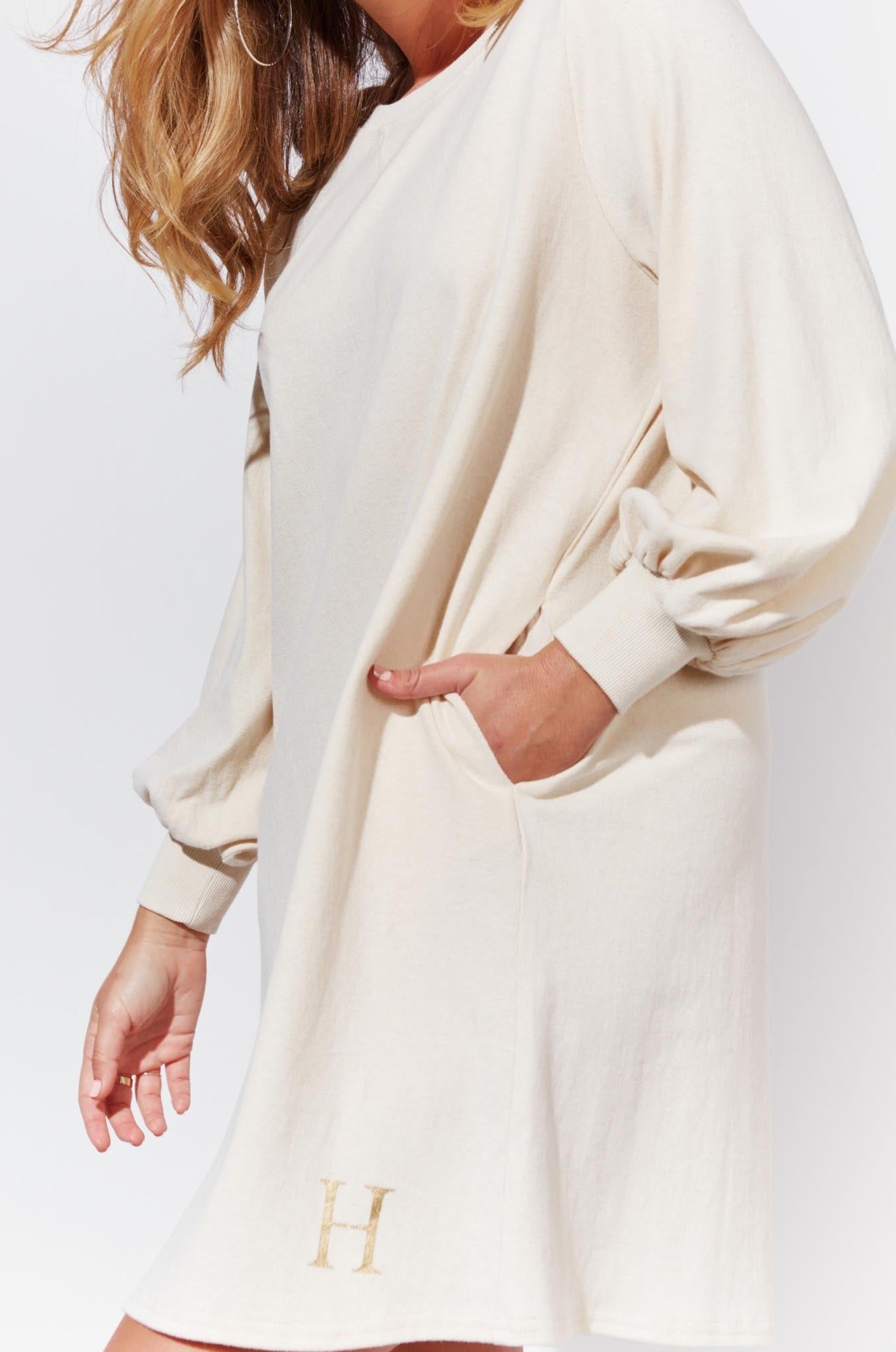 Belene Relaxed Top/Dress - Angora - The Haven Co