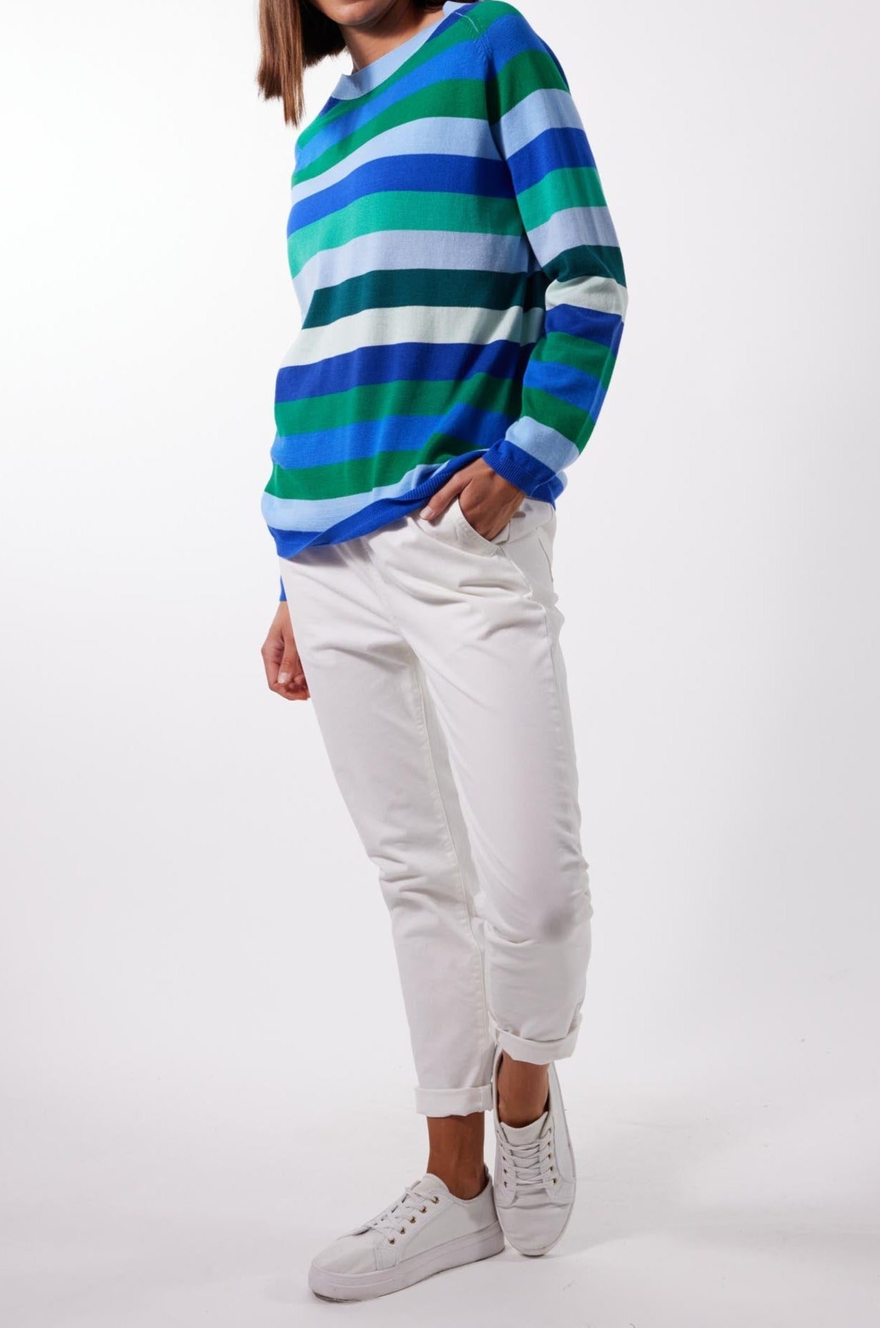 Varna Stripe Jumper - Bermuda - The Haven Co