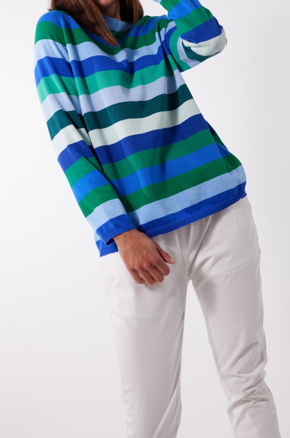 Varna Stripe Jumper - Bermuda - The Haven Co