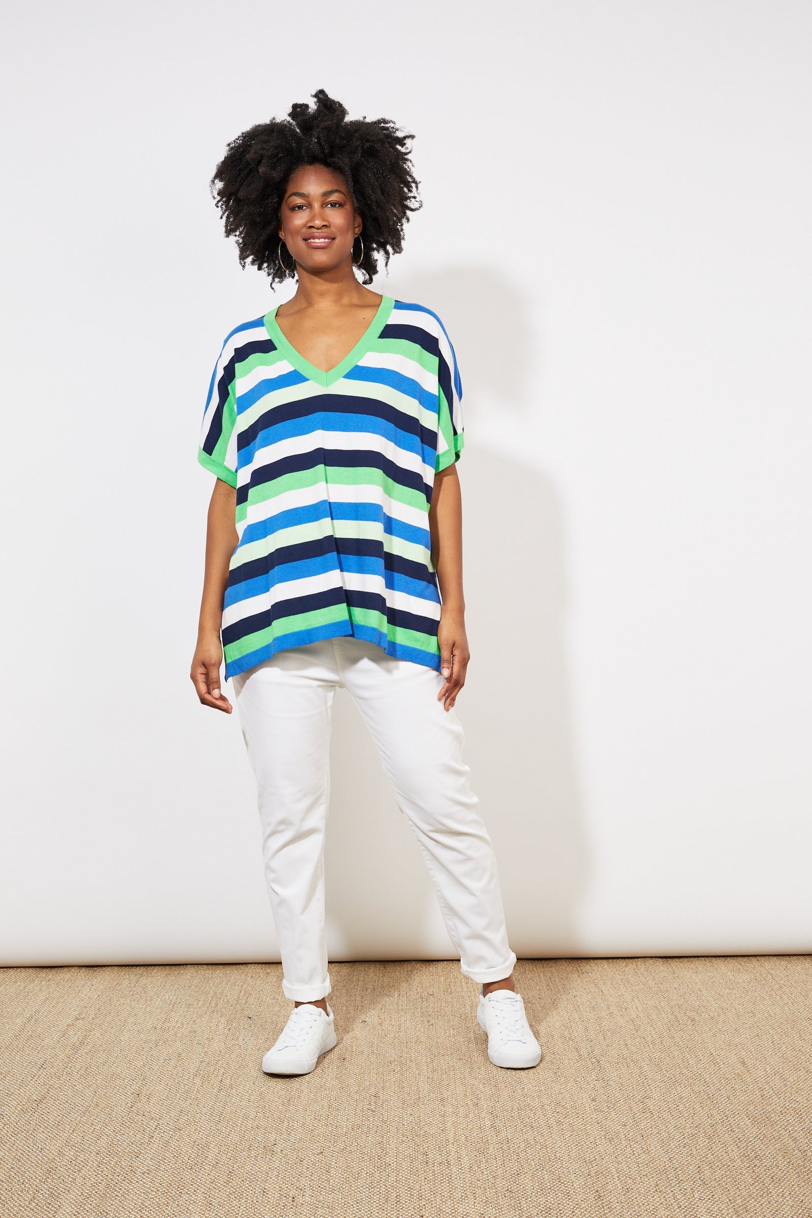 Oahu Stripe Knit - Marine Stripe - The Haven Co