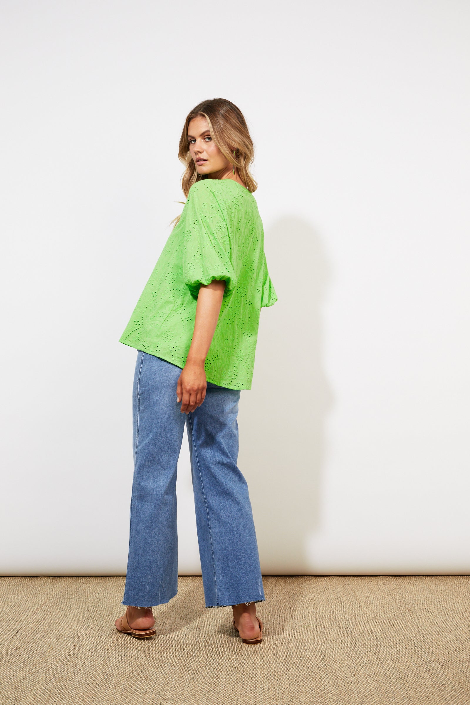 Naxos Blouse - Limeade - The Haven Co