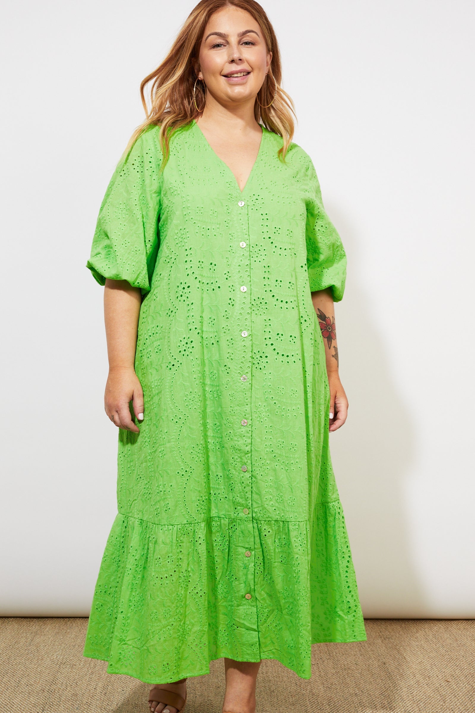 Naxos Dress - Limeade - The Haven Co