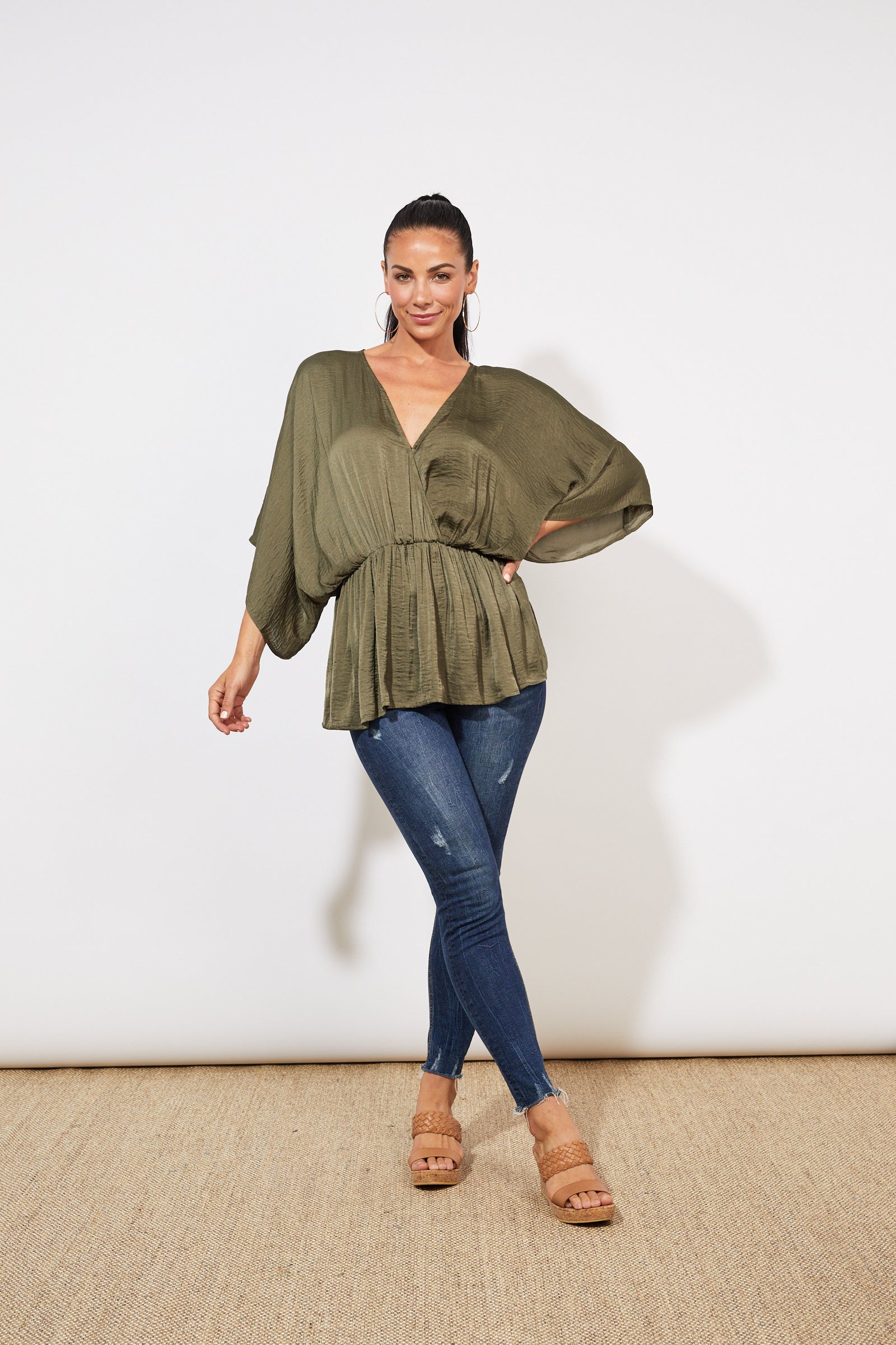 Barbados Top - Khaki - The Haven Co