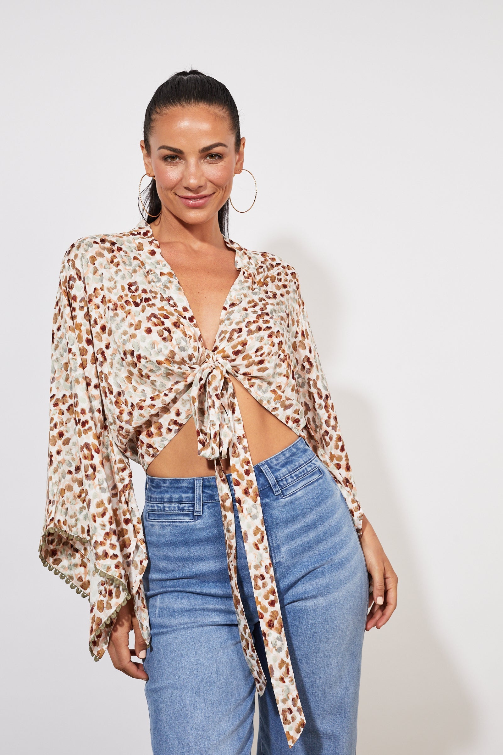 Lamu Wrap Top - Savanna Sage - The Haven Co