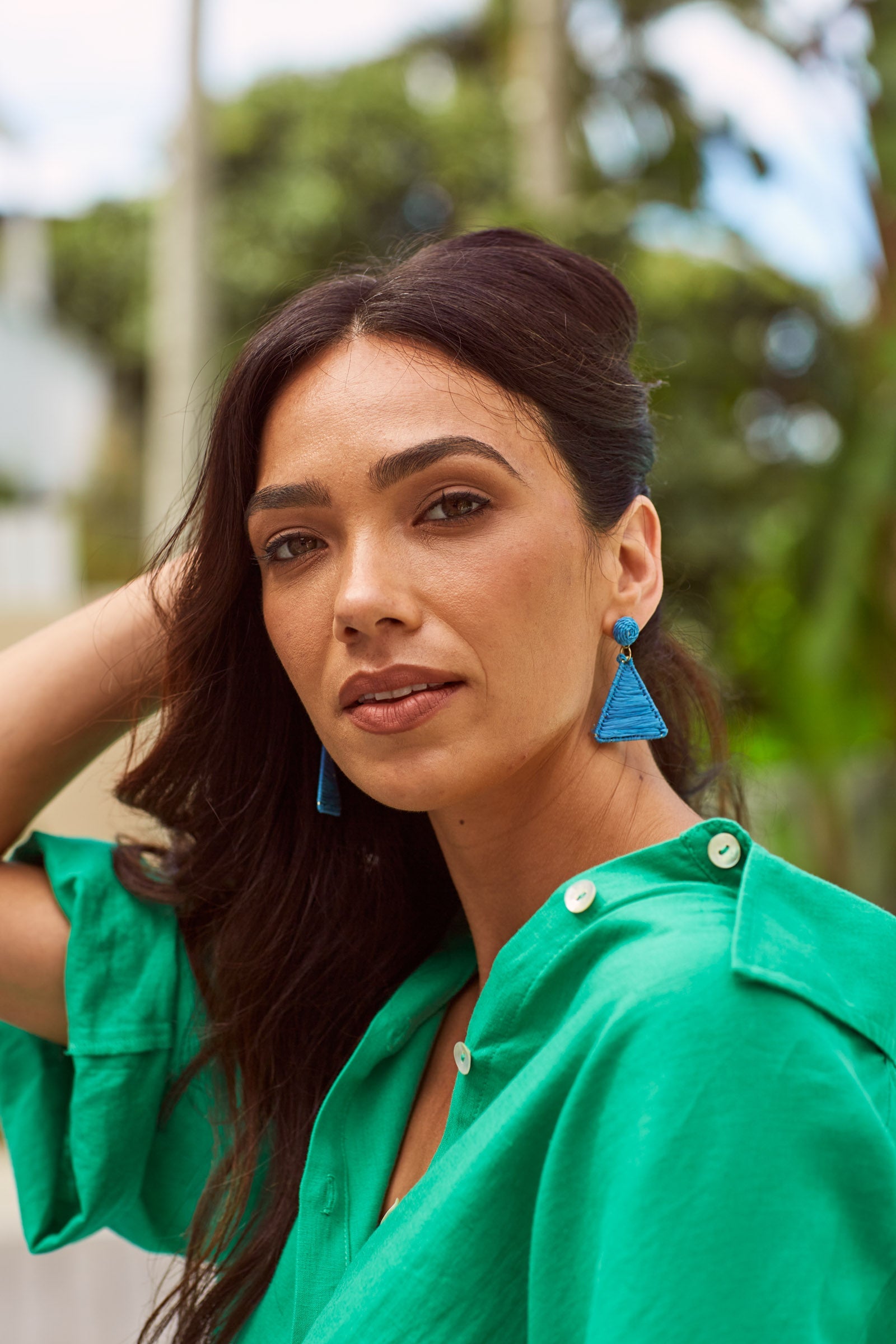 Oahu Earring - Cobalt - The Haven Co
