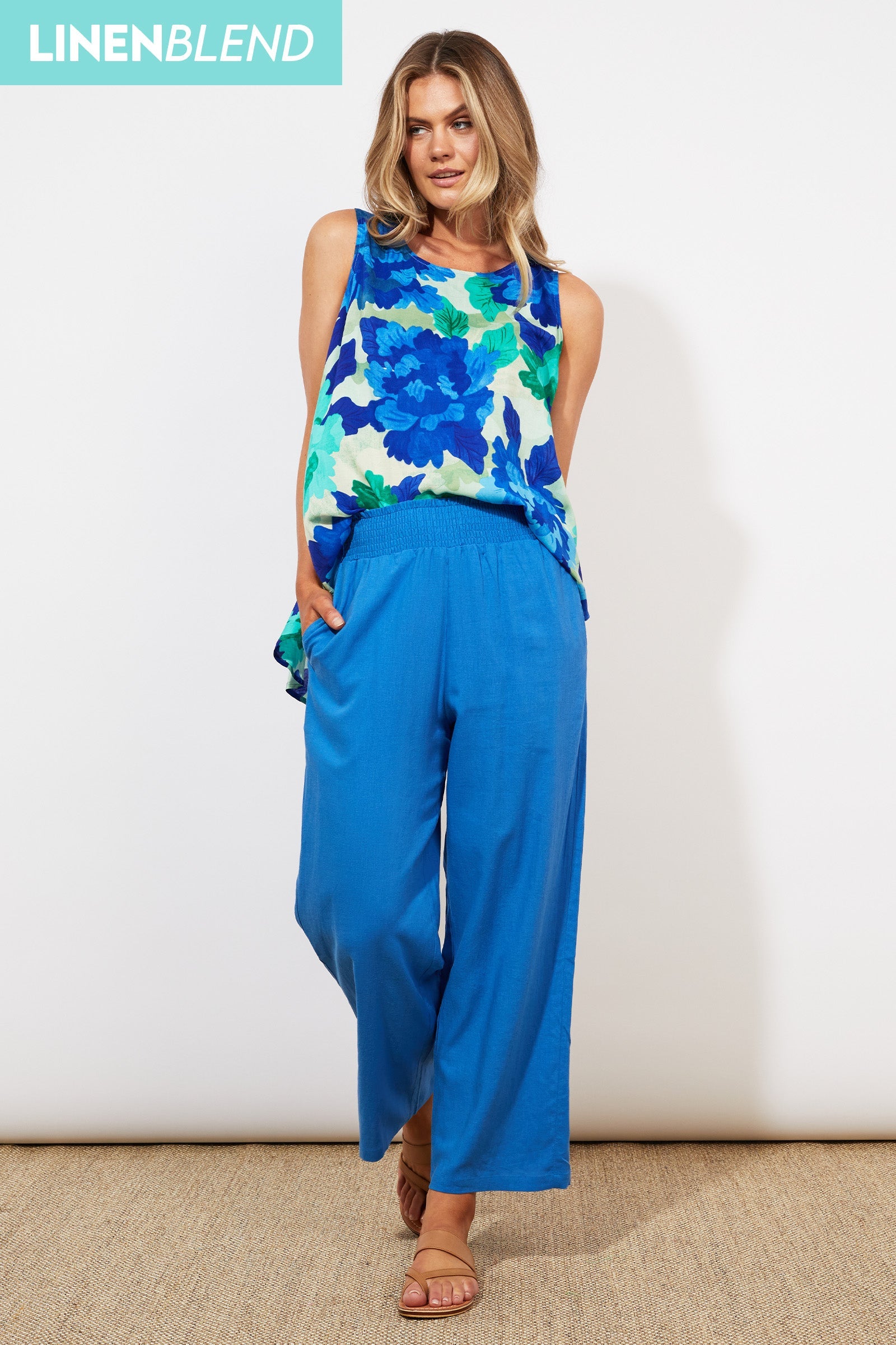 Tanna Pant - Cobalt - The Haven Co