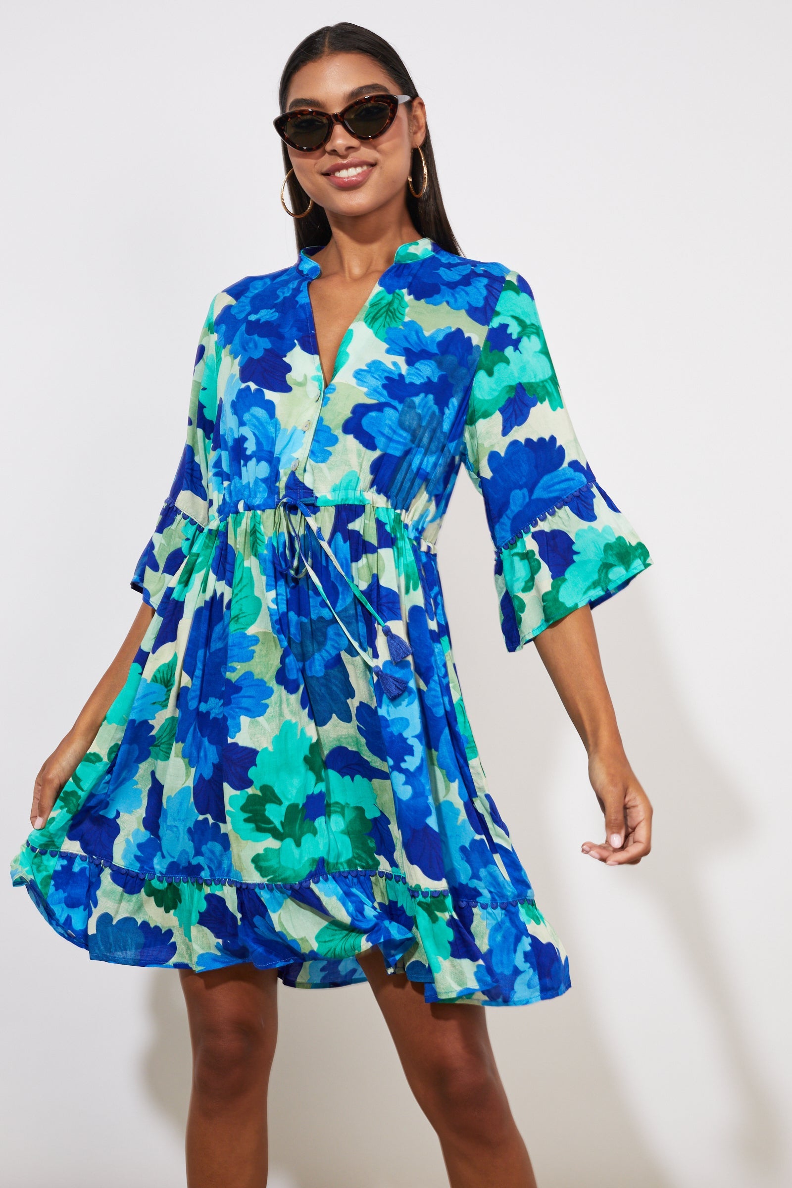 Cayman Tie Dress - Bermuda - The Haven Co