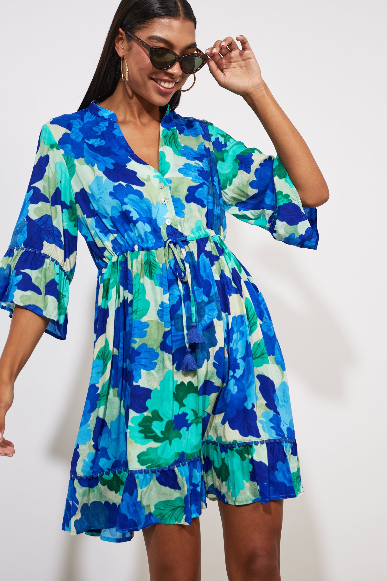 Cayman Tie Dress - Bermuda - The Haven Co