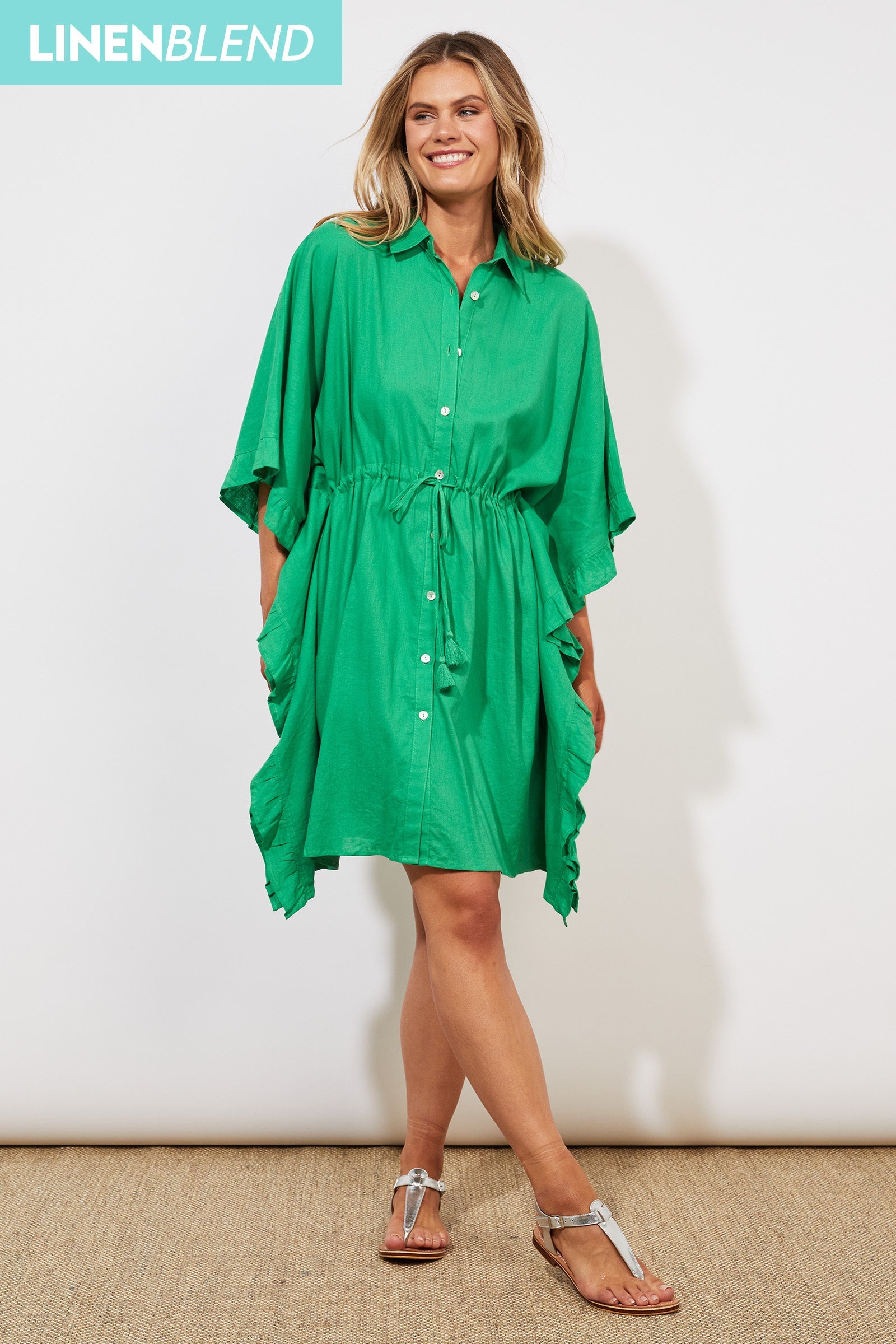 Tanna Shirt Dress - Paradise - The Haven Co