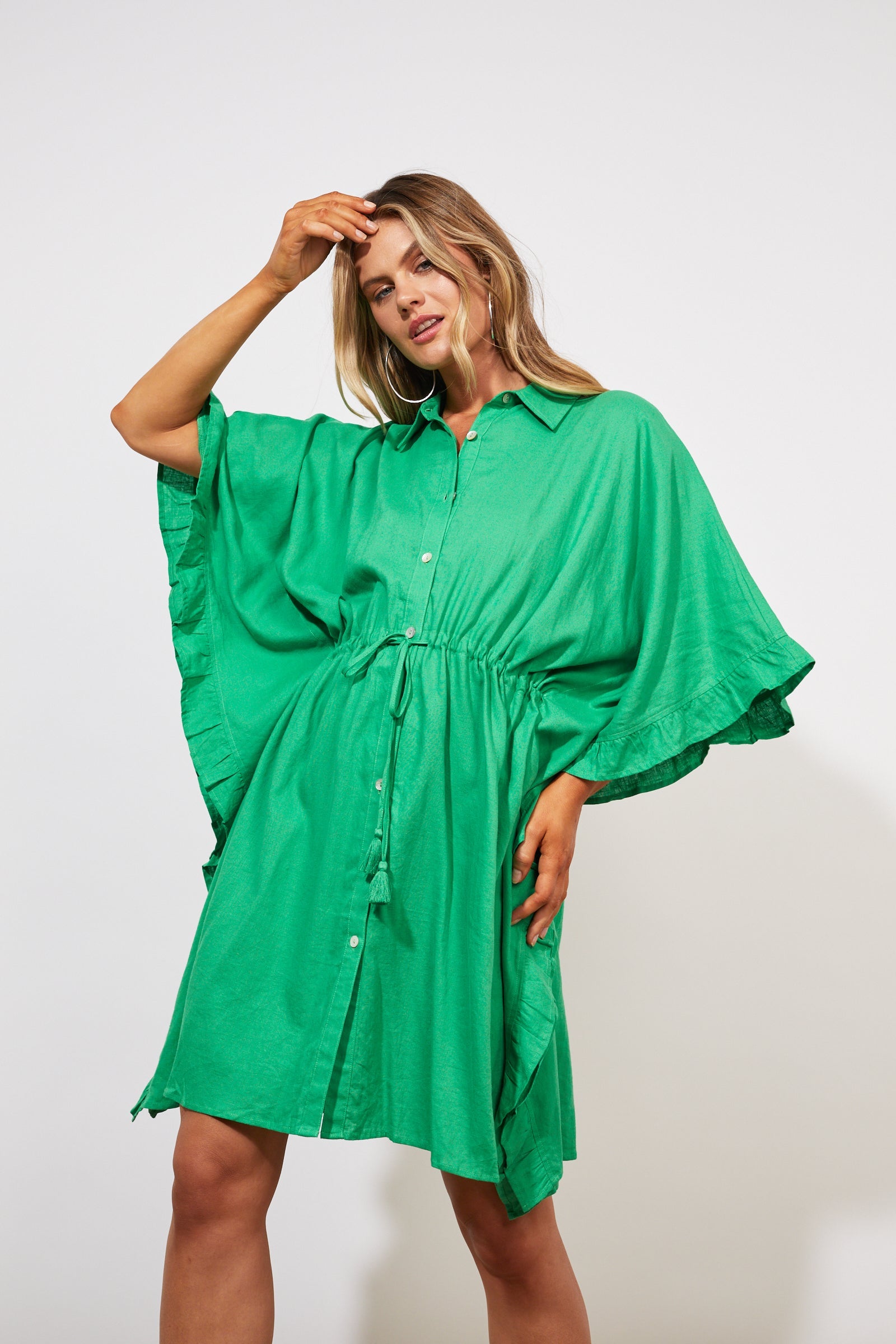 Tanna Shirt Dress - Paradise - The Haven Co