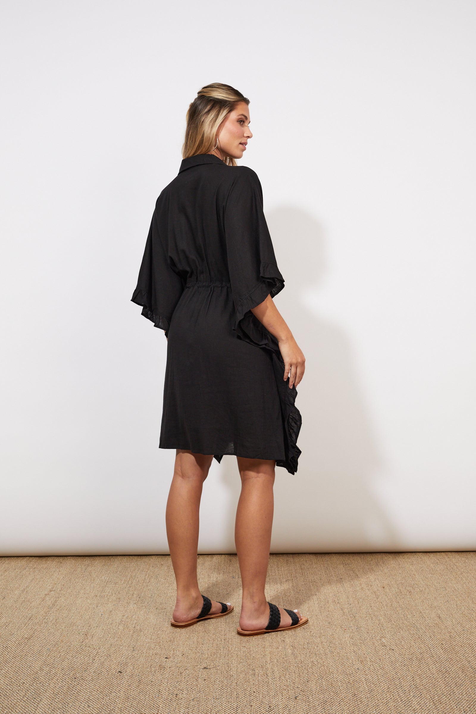 Tanna Shirt Dress - Jet - The Haven Co