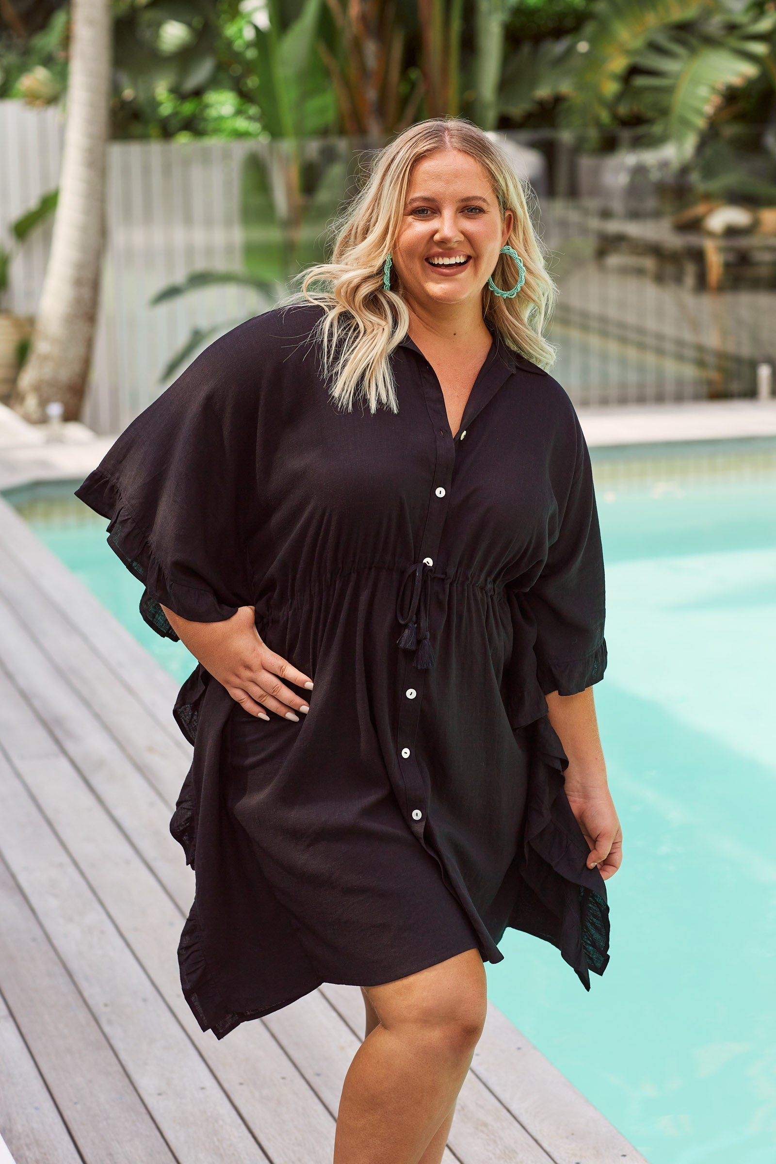 Tanna Shirt Dress - Jet - The Haven Co