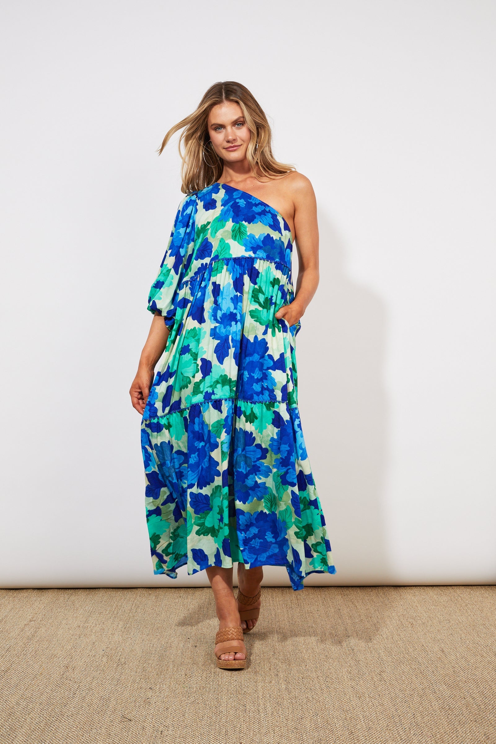 Cayman One Shoulder Dress - Bermuda - The Haven Co