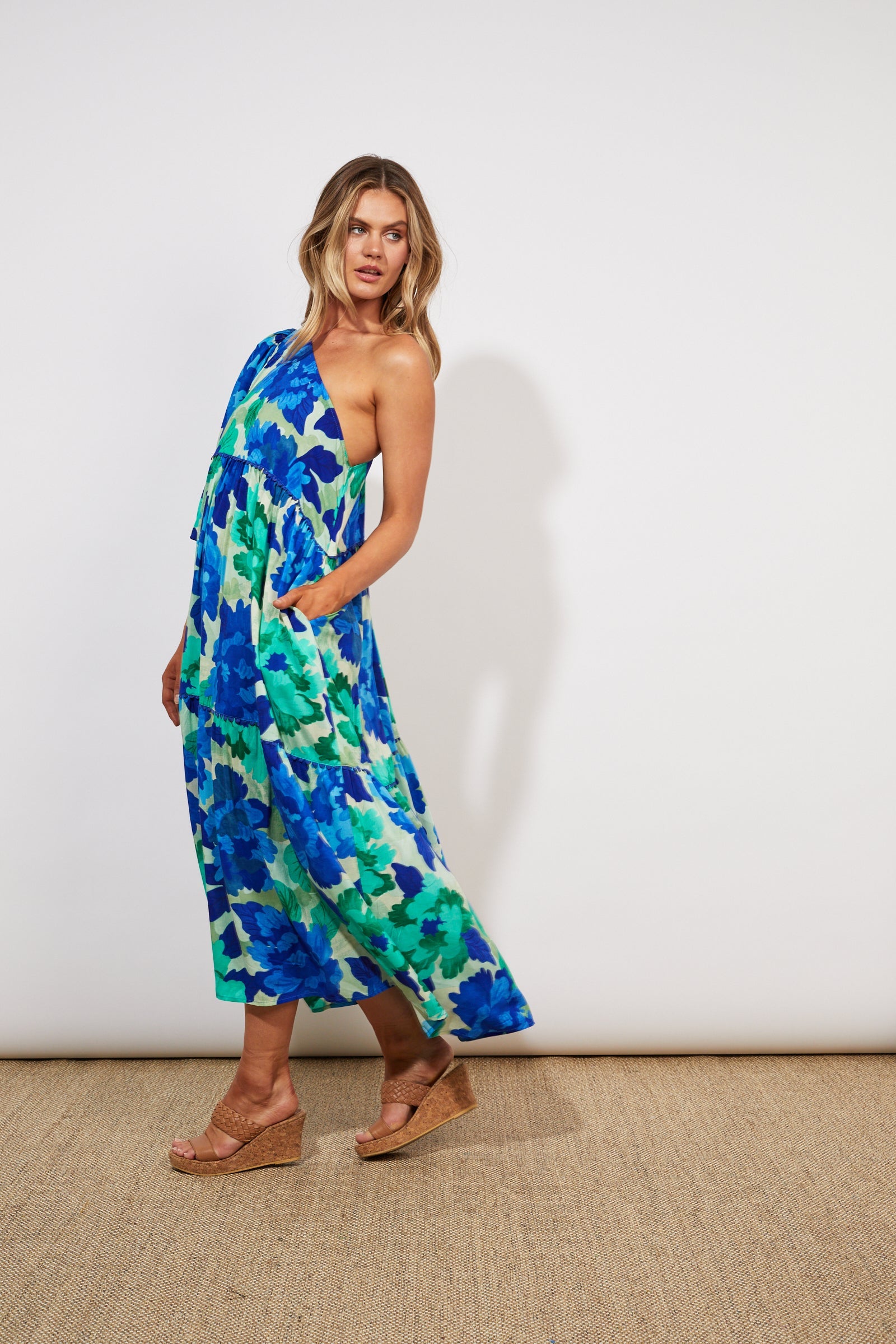 Cayman One Shoulder Dress - Bermuda - The Haven Co