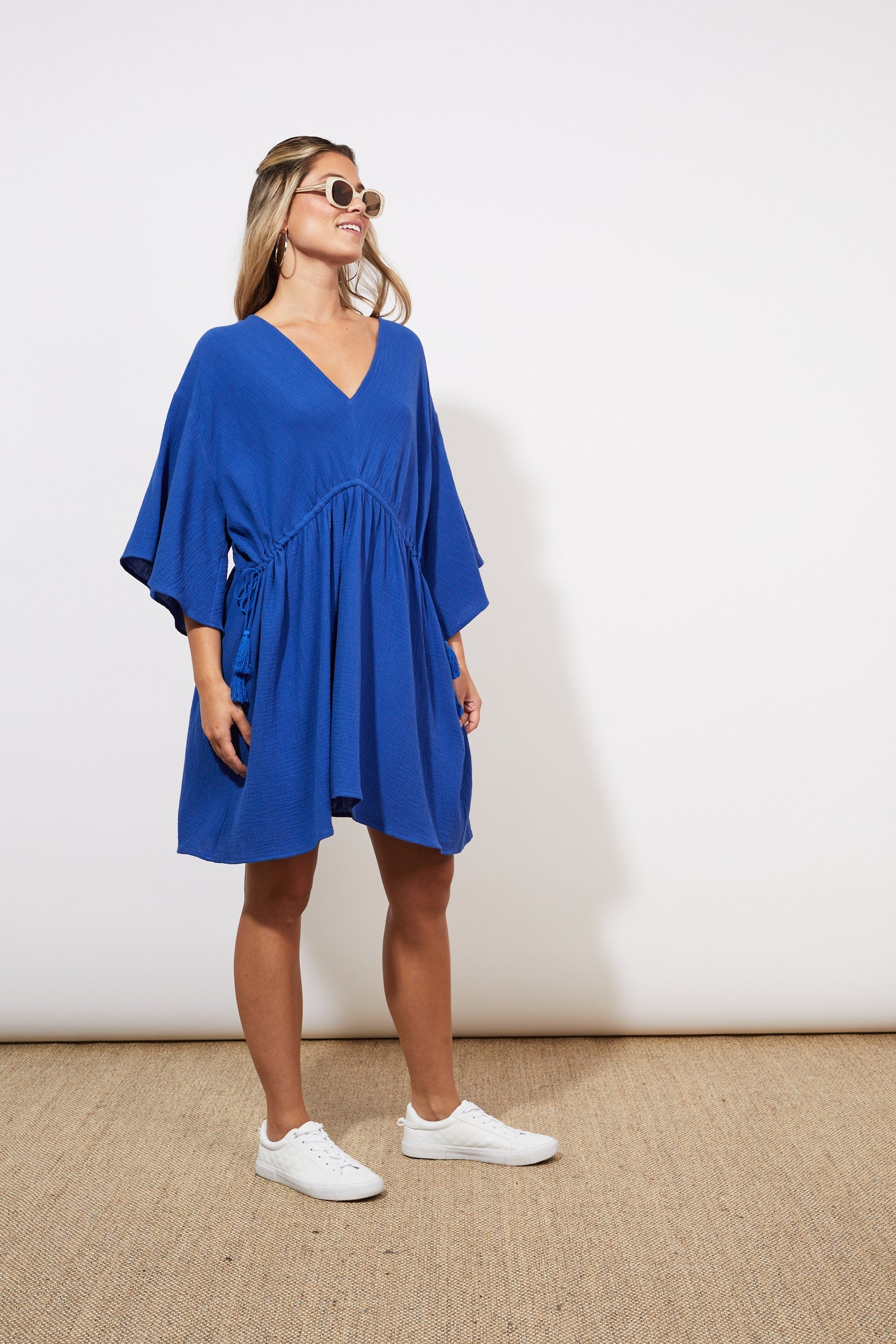 Tulum Kaftan - Cobalt - The Haven Co