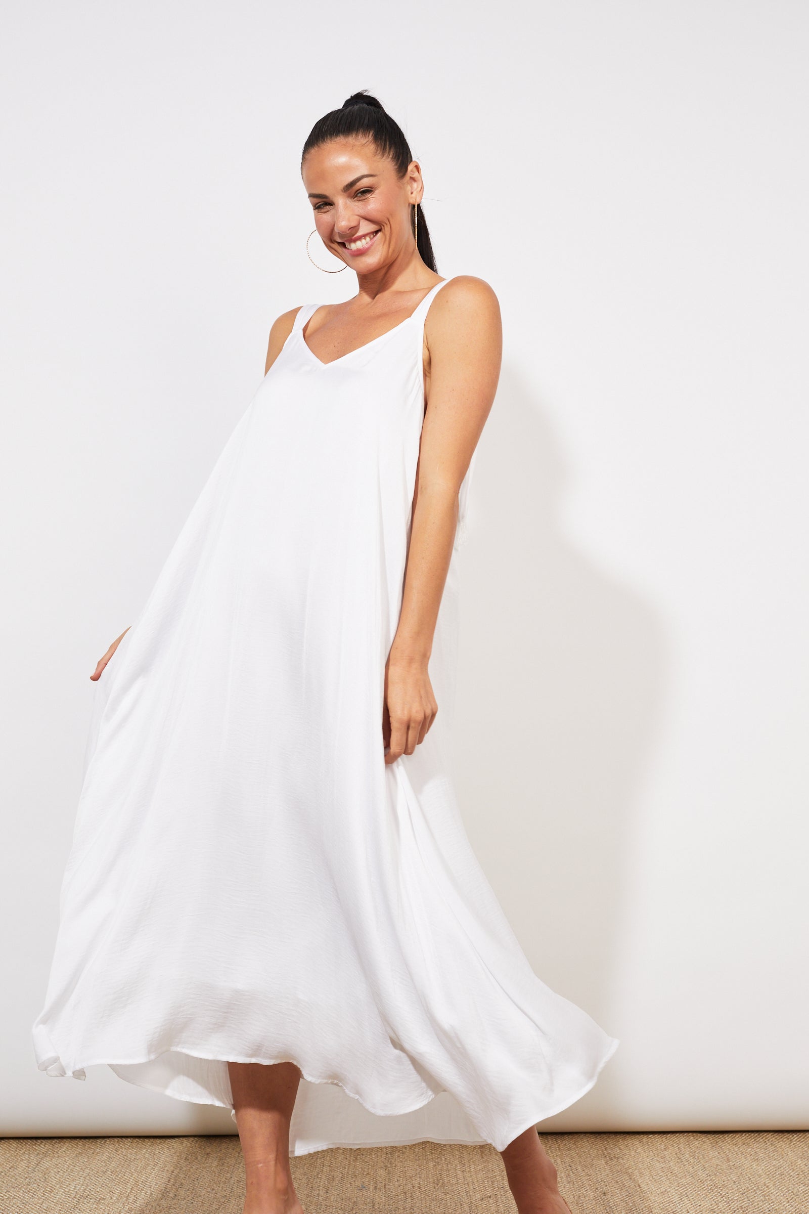 Barbados Tank Maxi - Coconut - The Haven Co