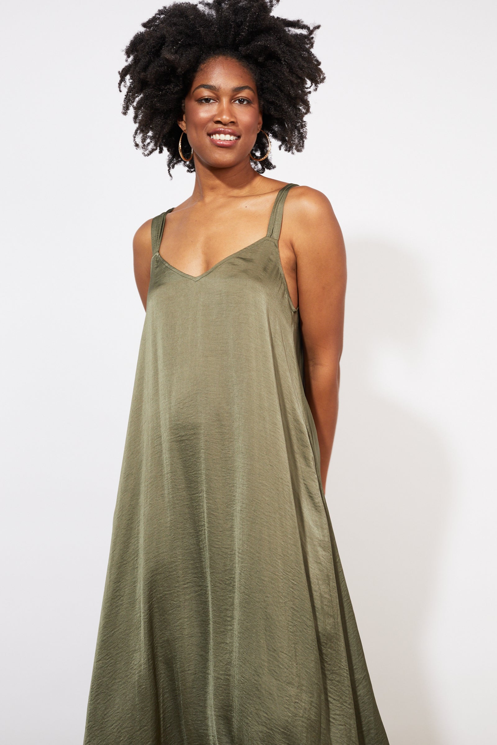 Barbados Tank Maxi - Khaki - The Haven Co