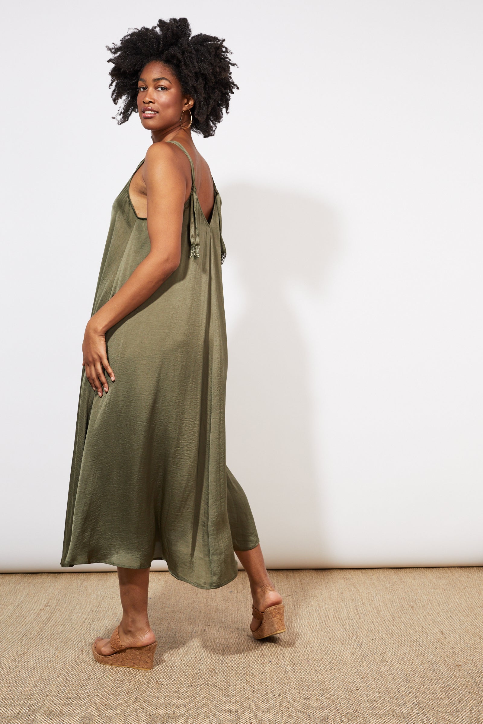 Barbados Tank Maxi - Khaki - The Haven Co