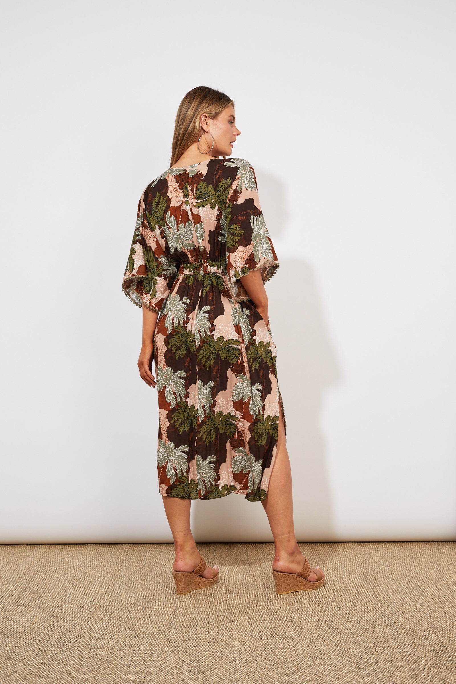 Cayman Batwing Maxi - Palms - The Haven Co