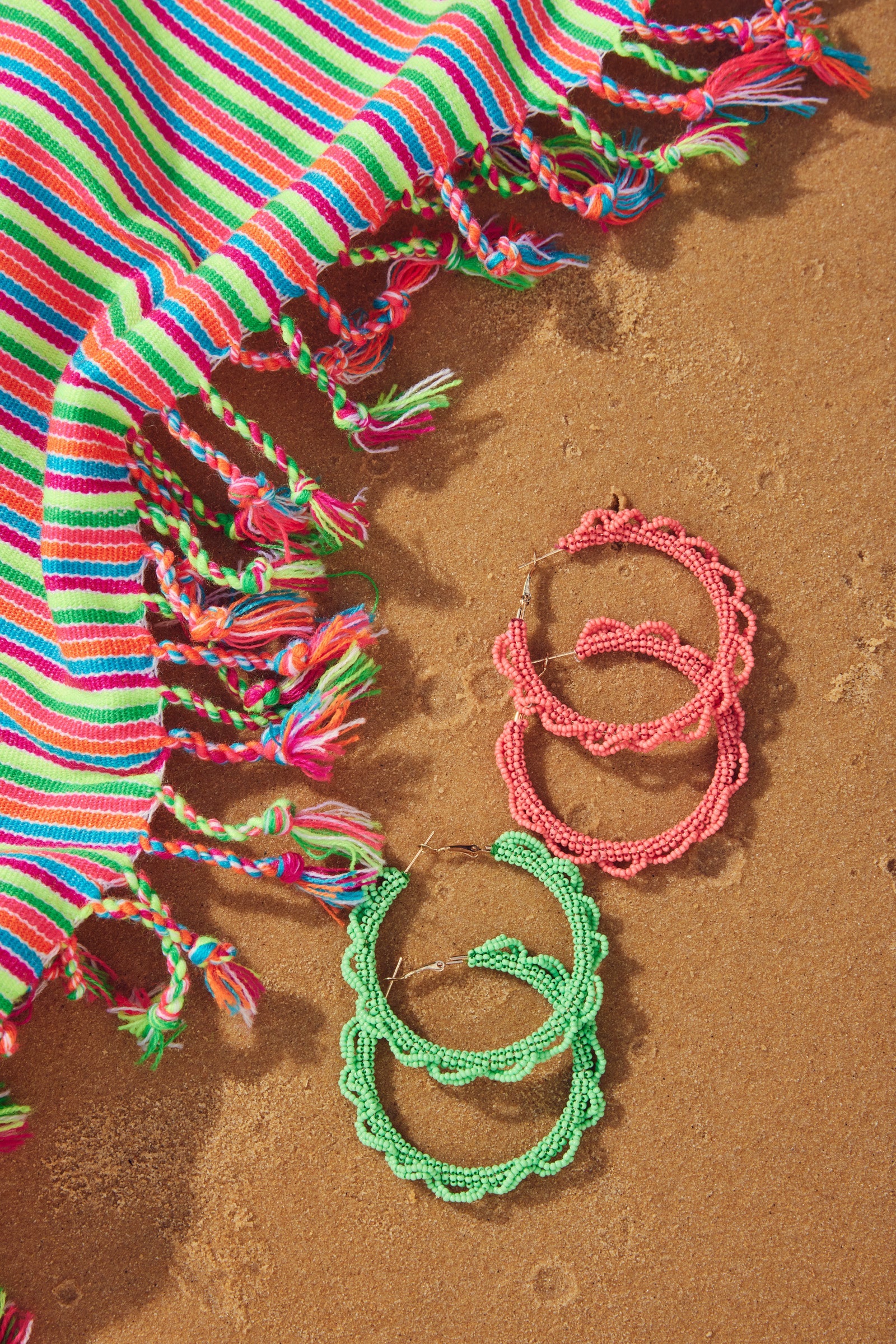 Cayman Hoop Earring - Melon - The Haven Co