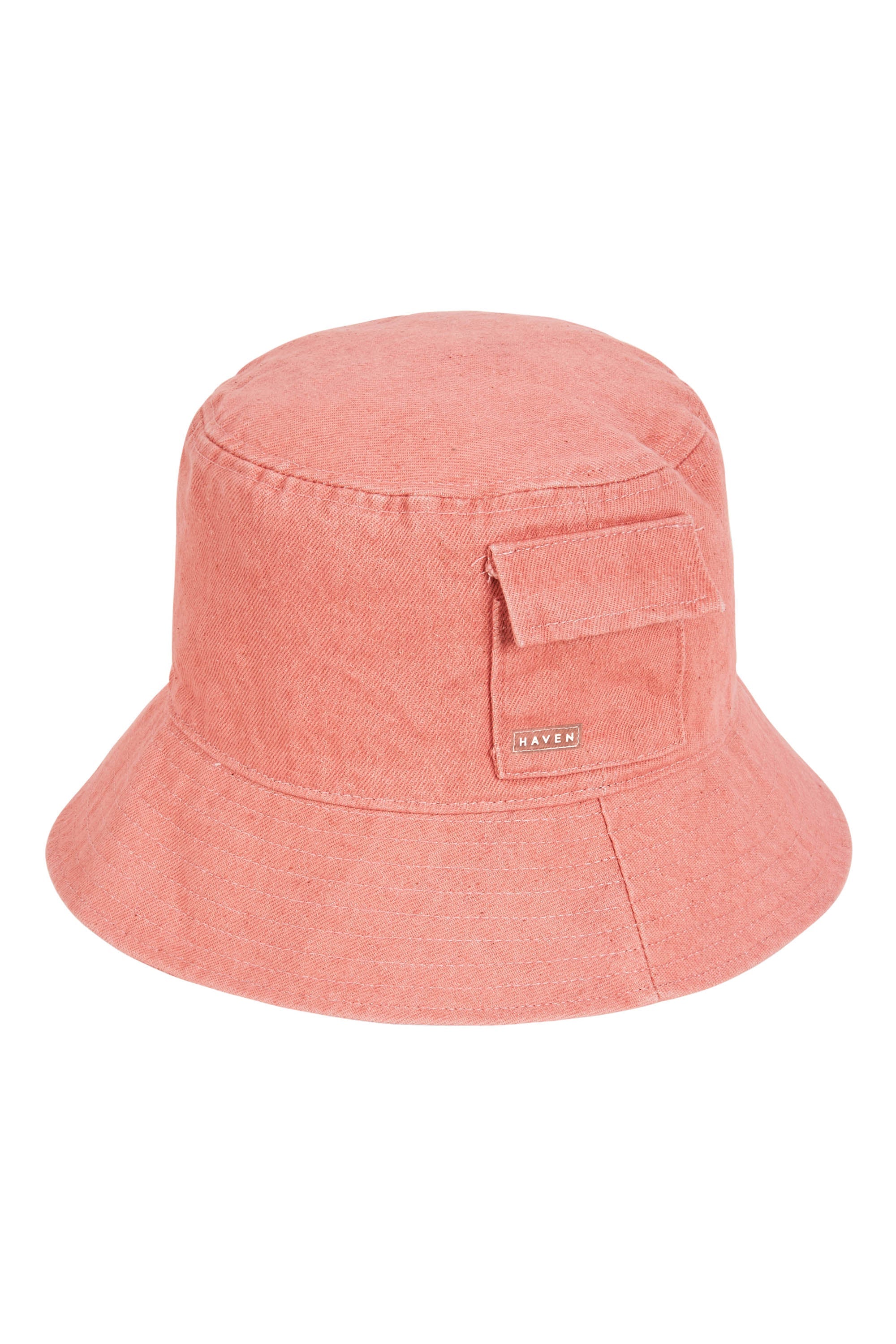 Cayman Bucket Hat - Coral - The Haven Co