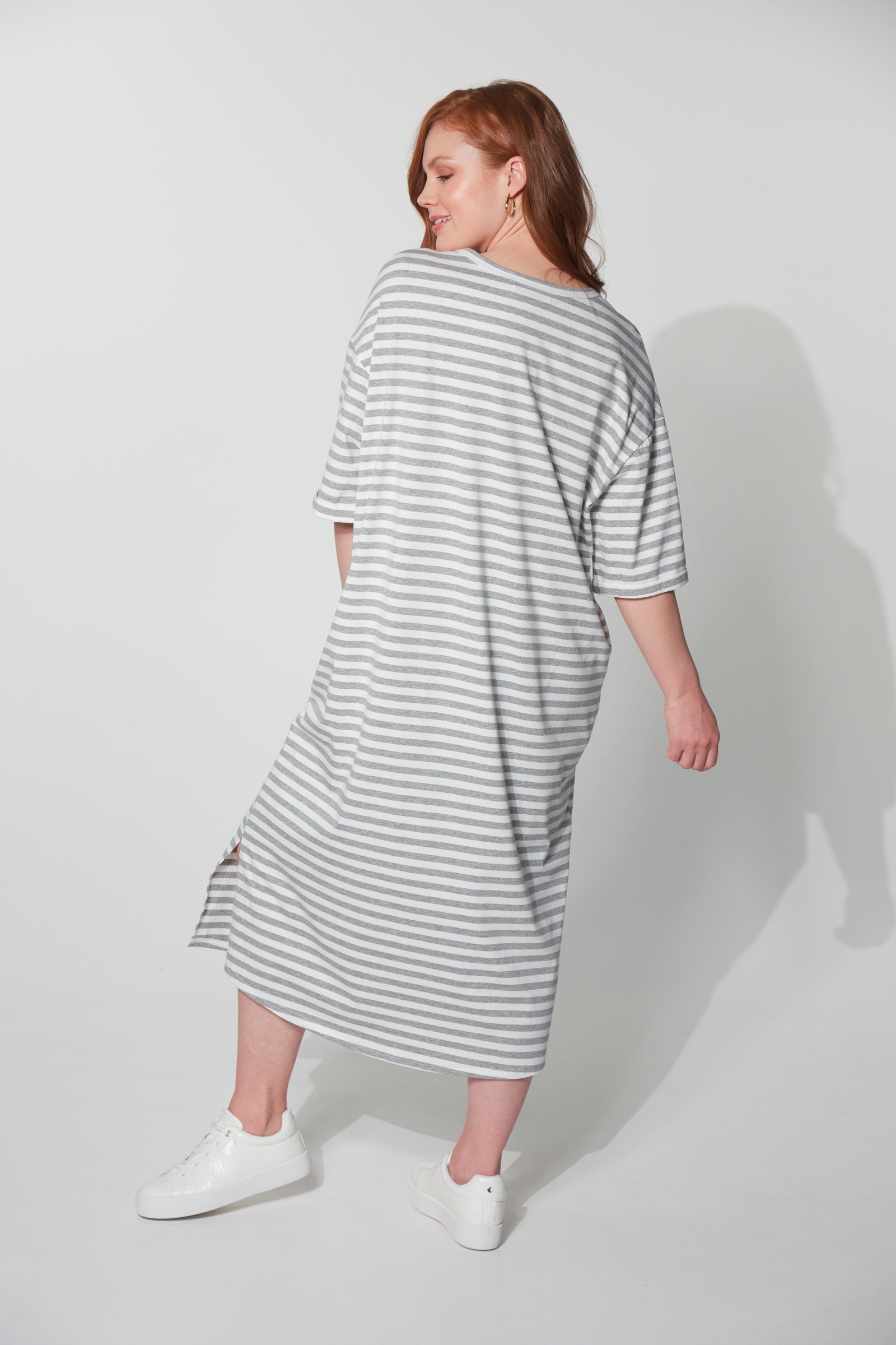 Mala Tshirt Dress - Cloud - The Haven Co