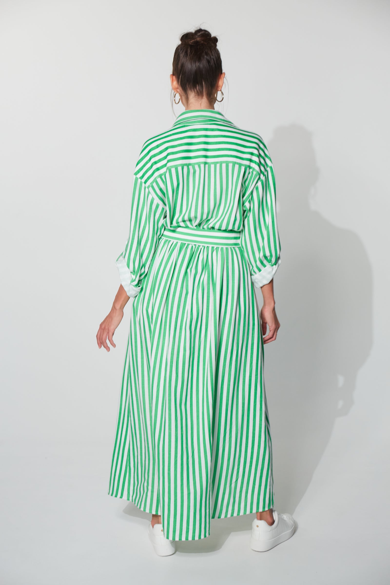 Montell Shirt Maxi - Evergreen - The Haven Co