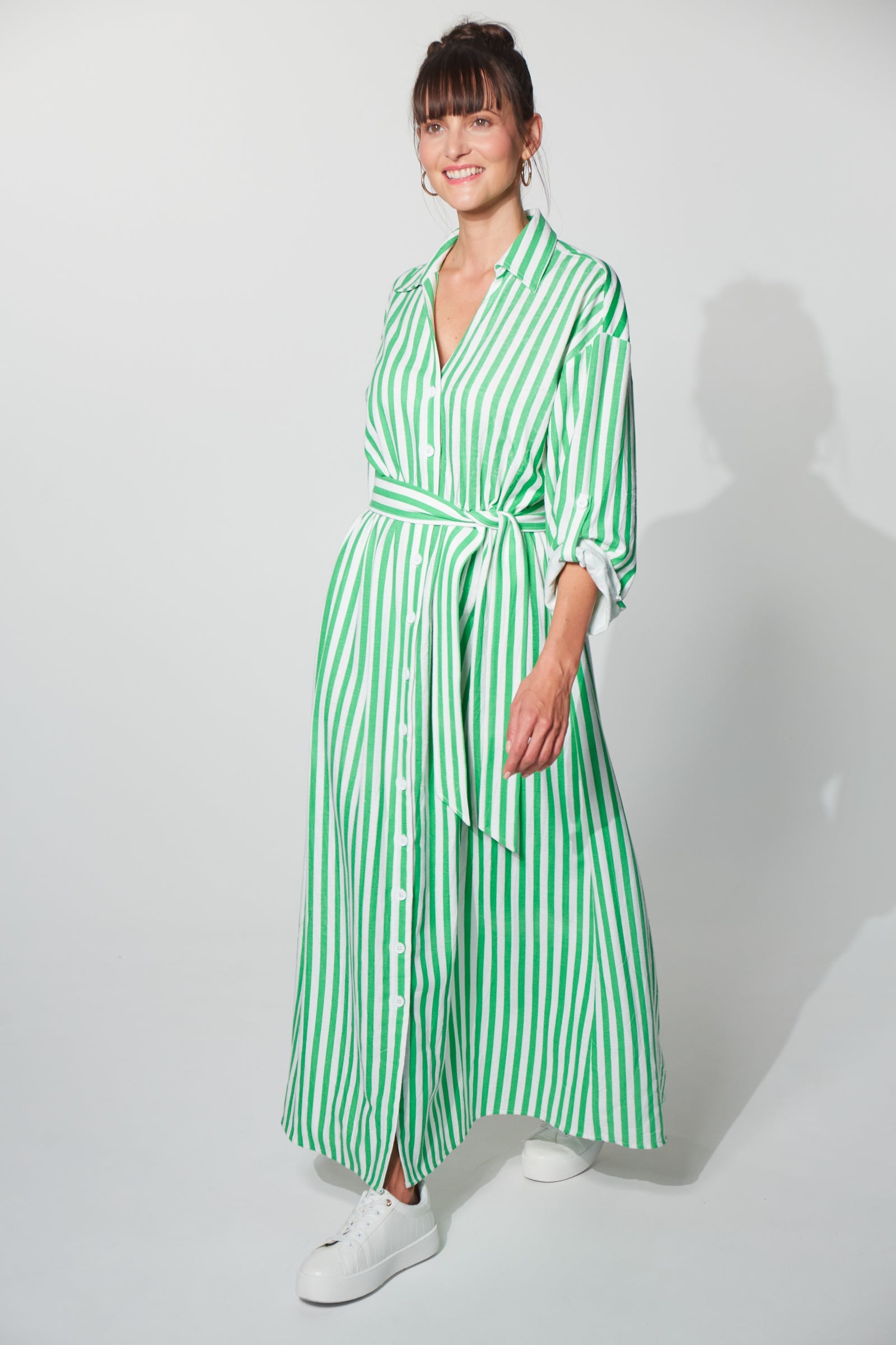 Montell Shirt Maxi - Evergreen - The Haven Co