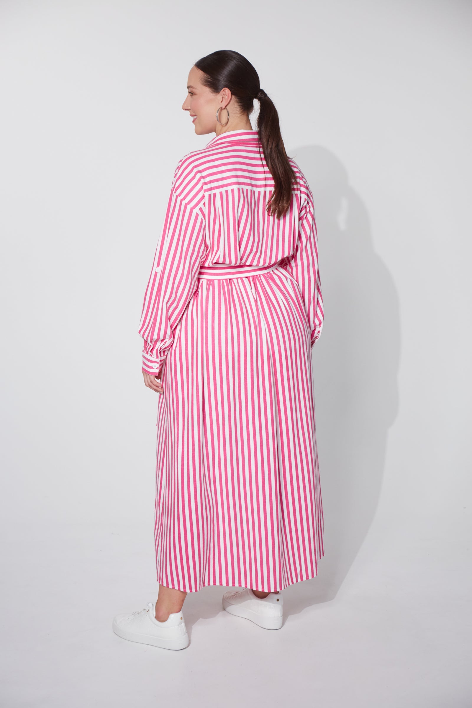 Montell Shirt Maxi - Azalea - The Haven Co