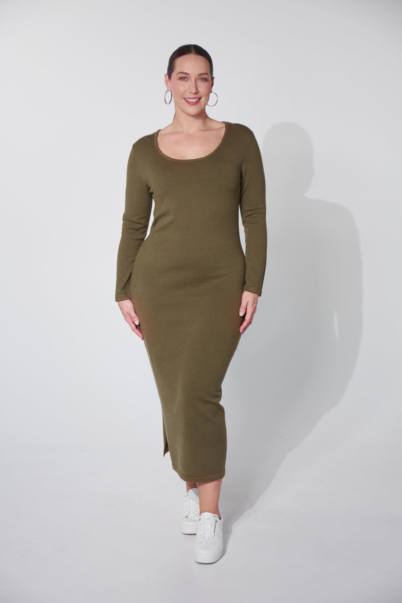 Nikolai Knit Dress - Fern - The Haven Co