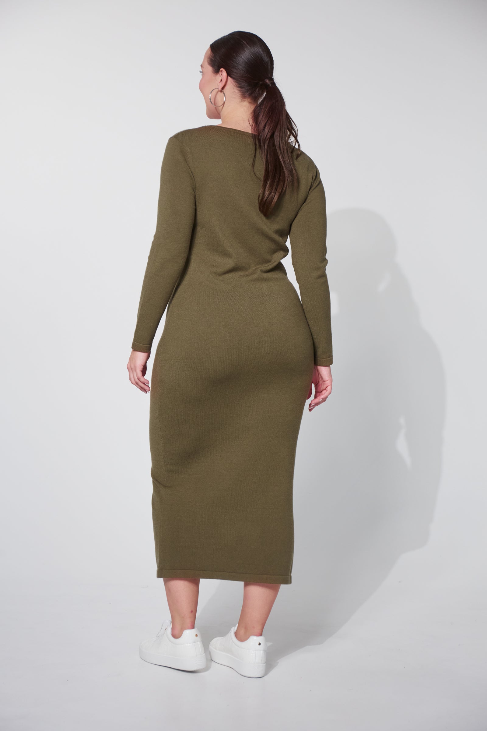 Nikolai Knit Dress - Fern - The Haven Co