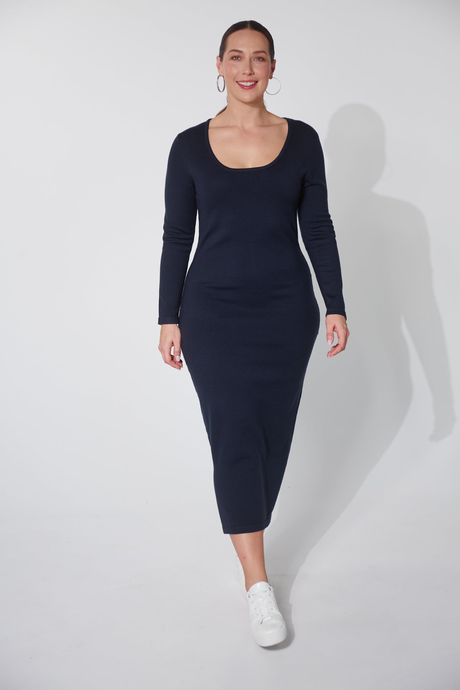 Nikolai Knit Dress - Midnight - The Haven Co