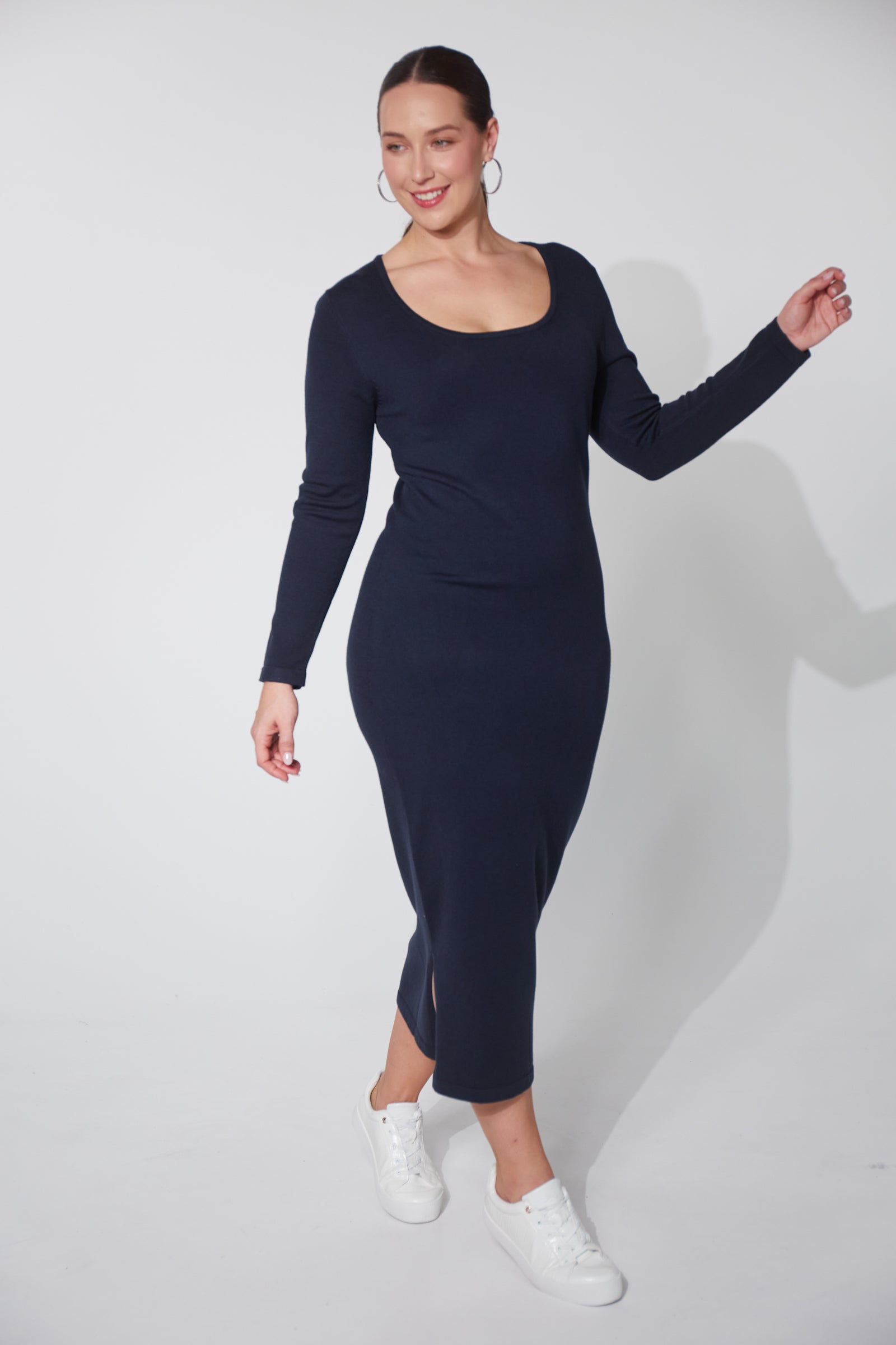 Nikolai Knit Dress - Midnight - The Haven Co