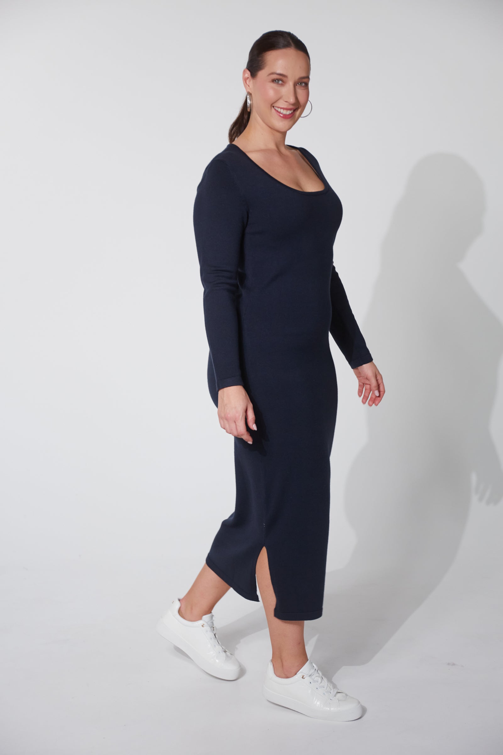 Nikolai Knit Dress - Midnight - The Haven Co