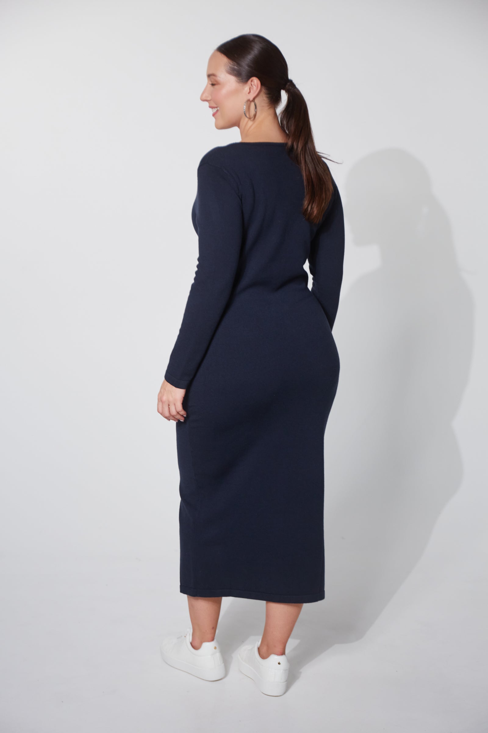 Nikolai Knit Dress - Midnight - The Haven Co