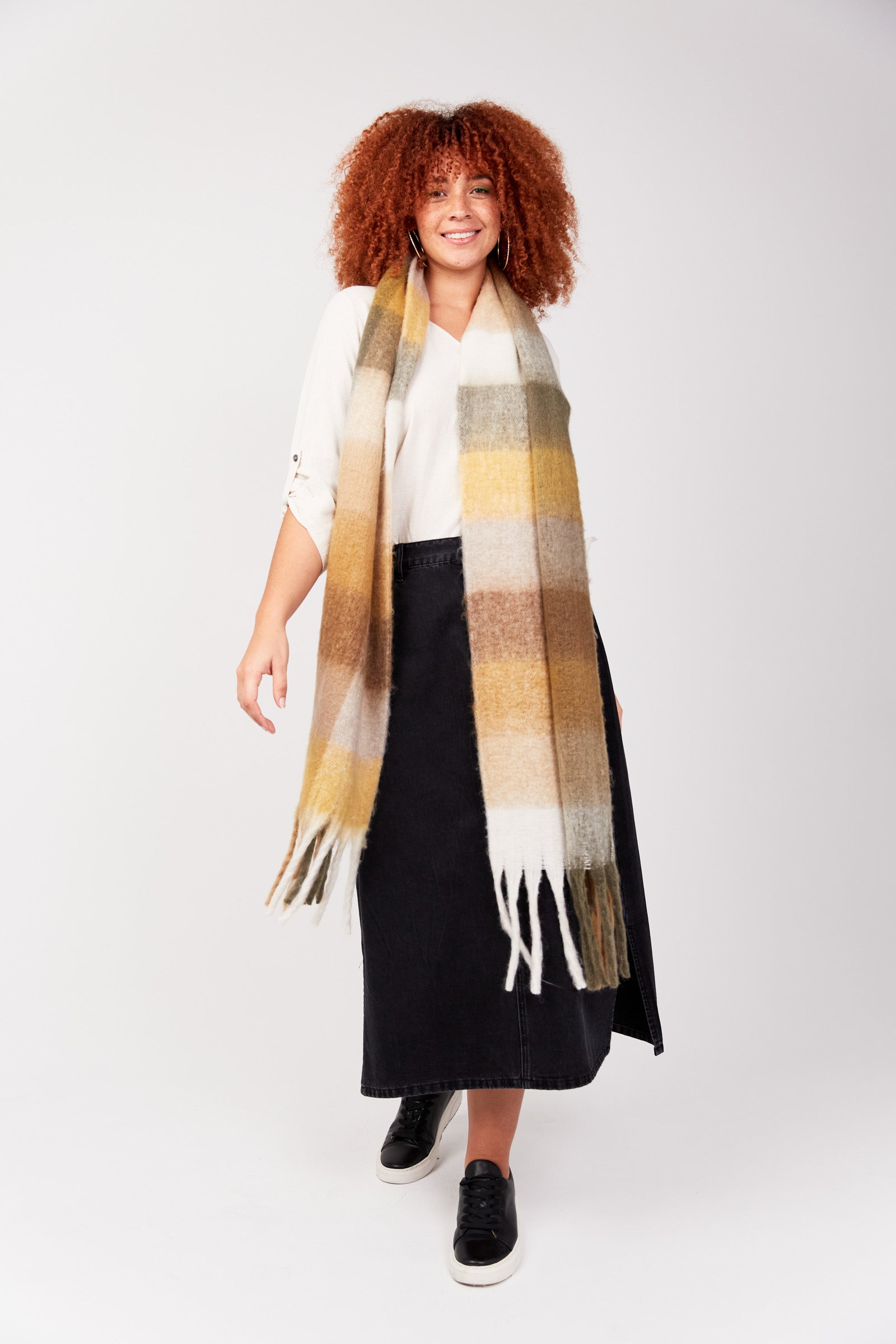 Lauder Scarf - Caramel - The Haven Co