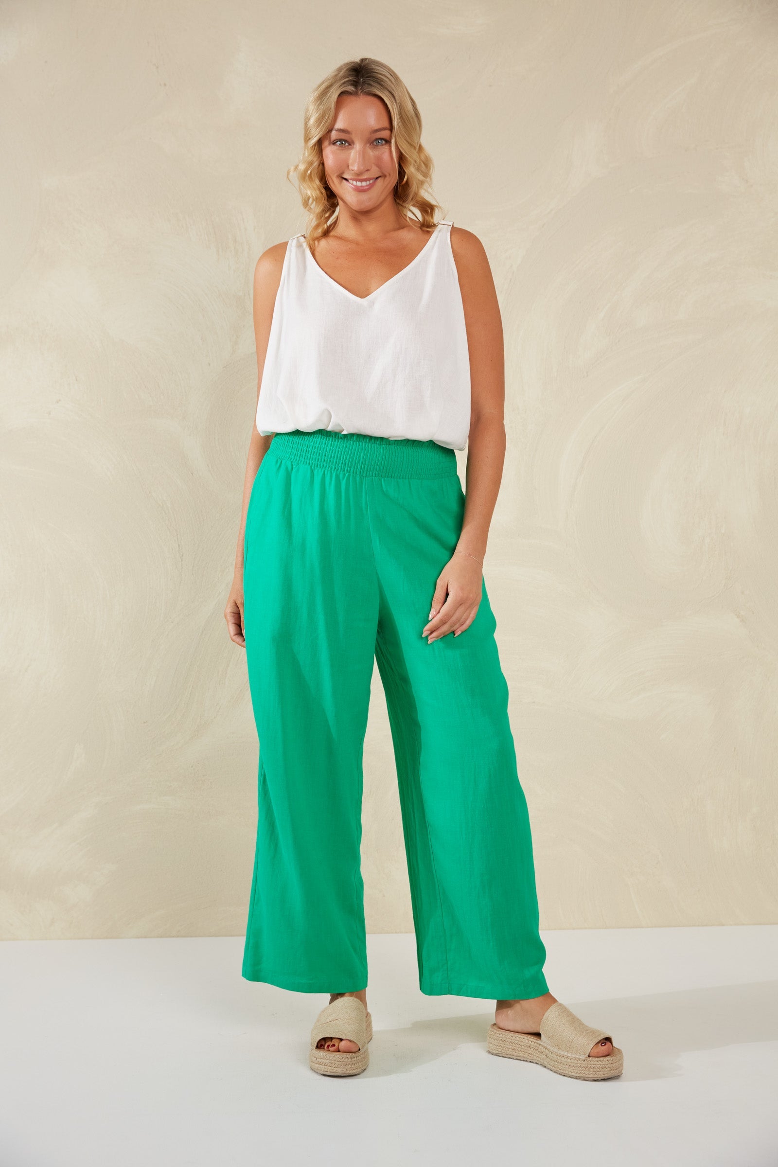 Sardinia Pant - Verde - The Haven Co