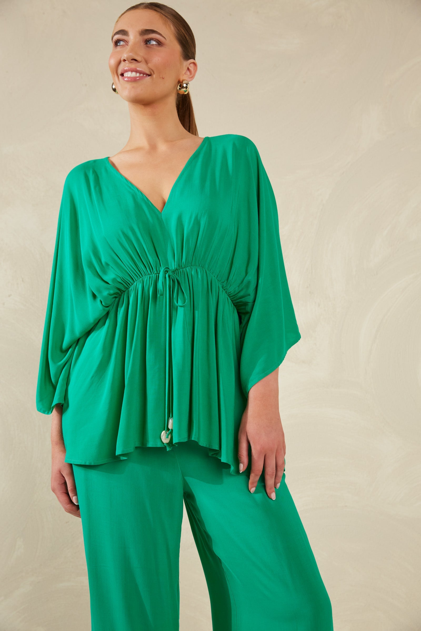 Lipari Tie Top - Verde - The Haven Co