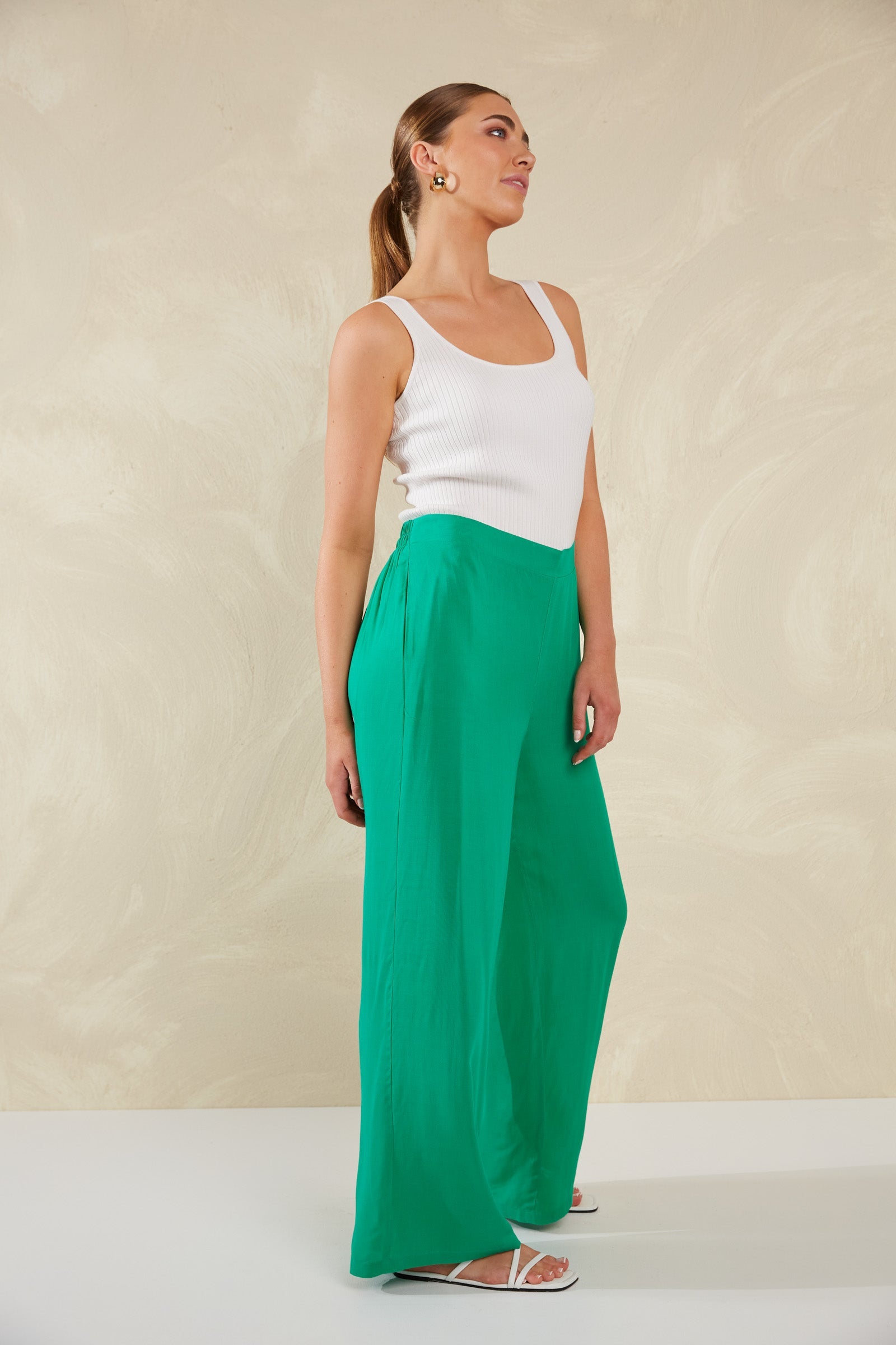 Lipari Pant - Verde - The Haven Co