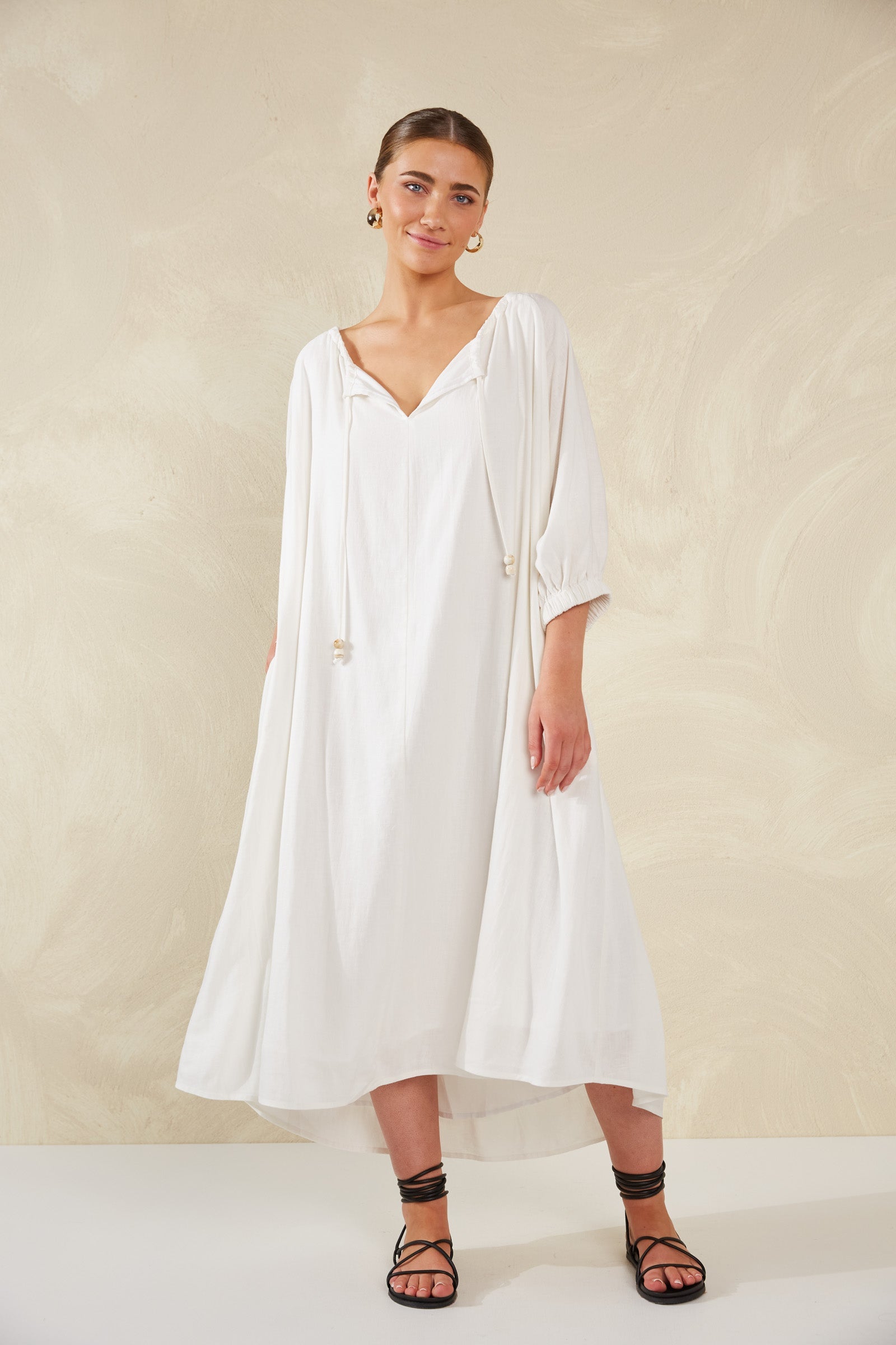 Sardinia Relaxed Maxi - Bianco - The Haven Co