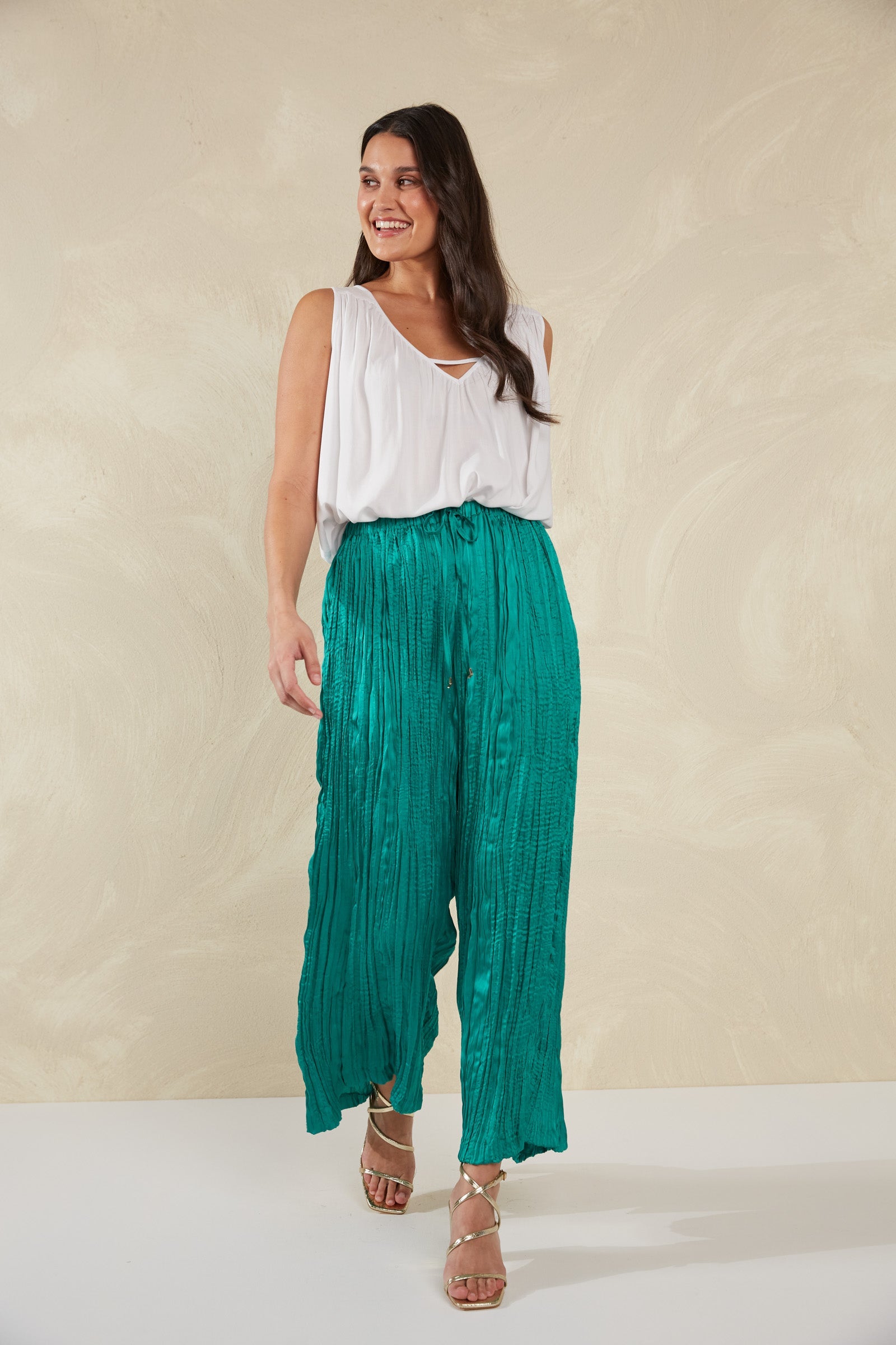 Verona Pant - Aqua - The Haven Co