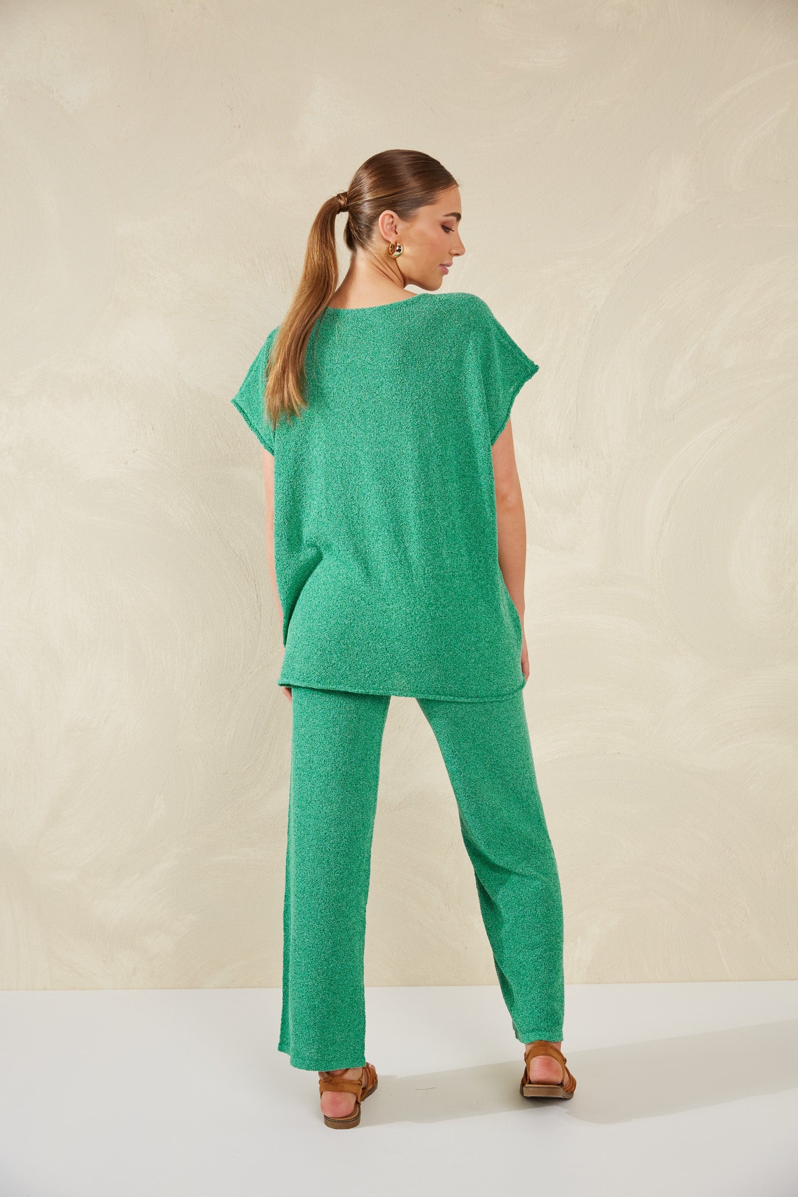 Como Knit Top - Aqua - The Haven Co