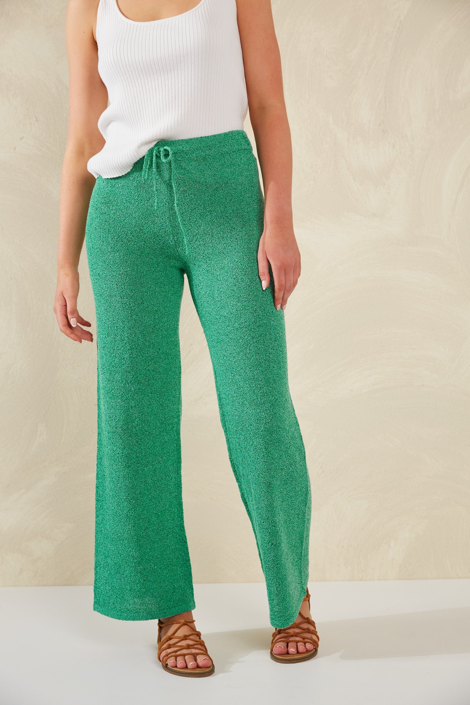 Como Knit Pant - Aqua - The Haven Co
